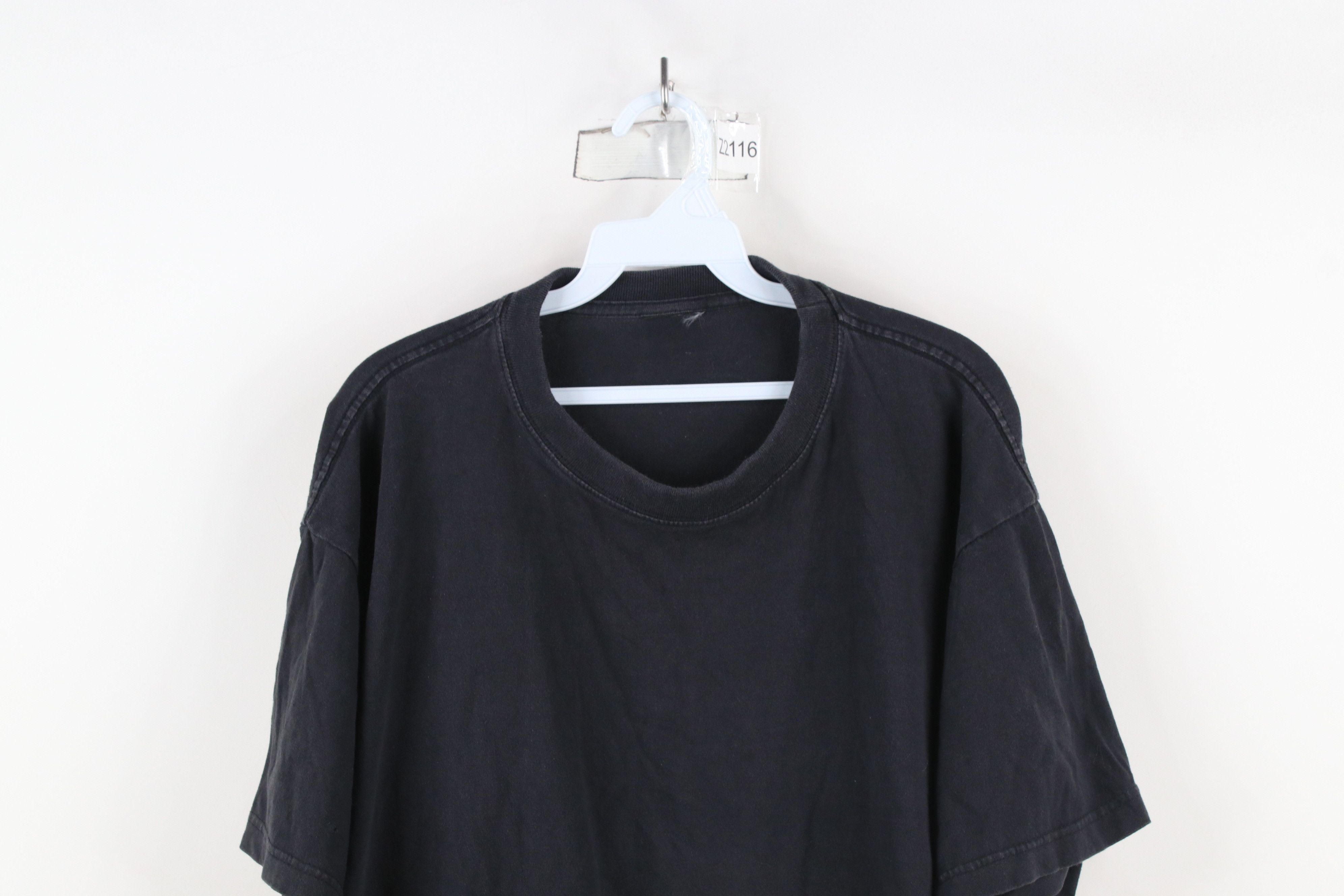 Vintage Vintage 90s Streetwear Short Sleeve T-Shirt Black Cotton Size US XL / EU 56 / 4 - 2 Thumbnail