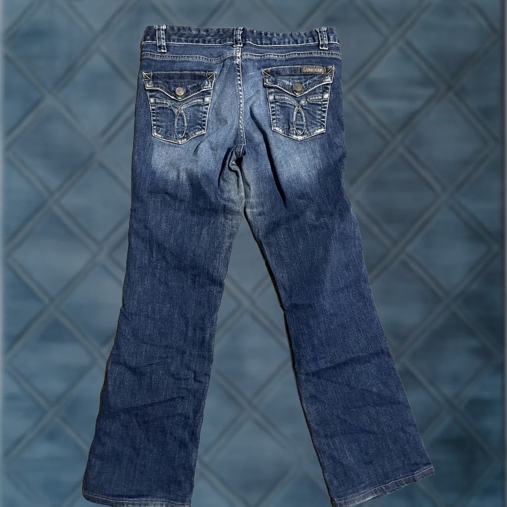Calvin Klein Calvin Klein Womens Jeans Bootcut Trousers Size 8/29 Denim Blue Pocket Boot Size 30" / US 8 / IT 44 - 1 Thumbnail