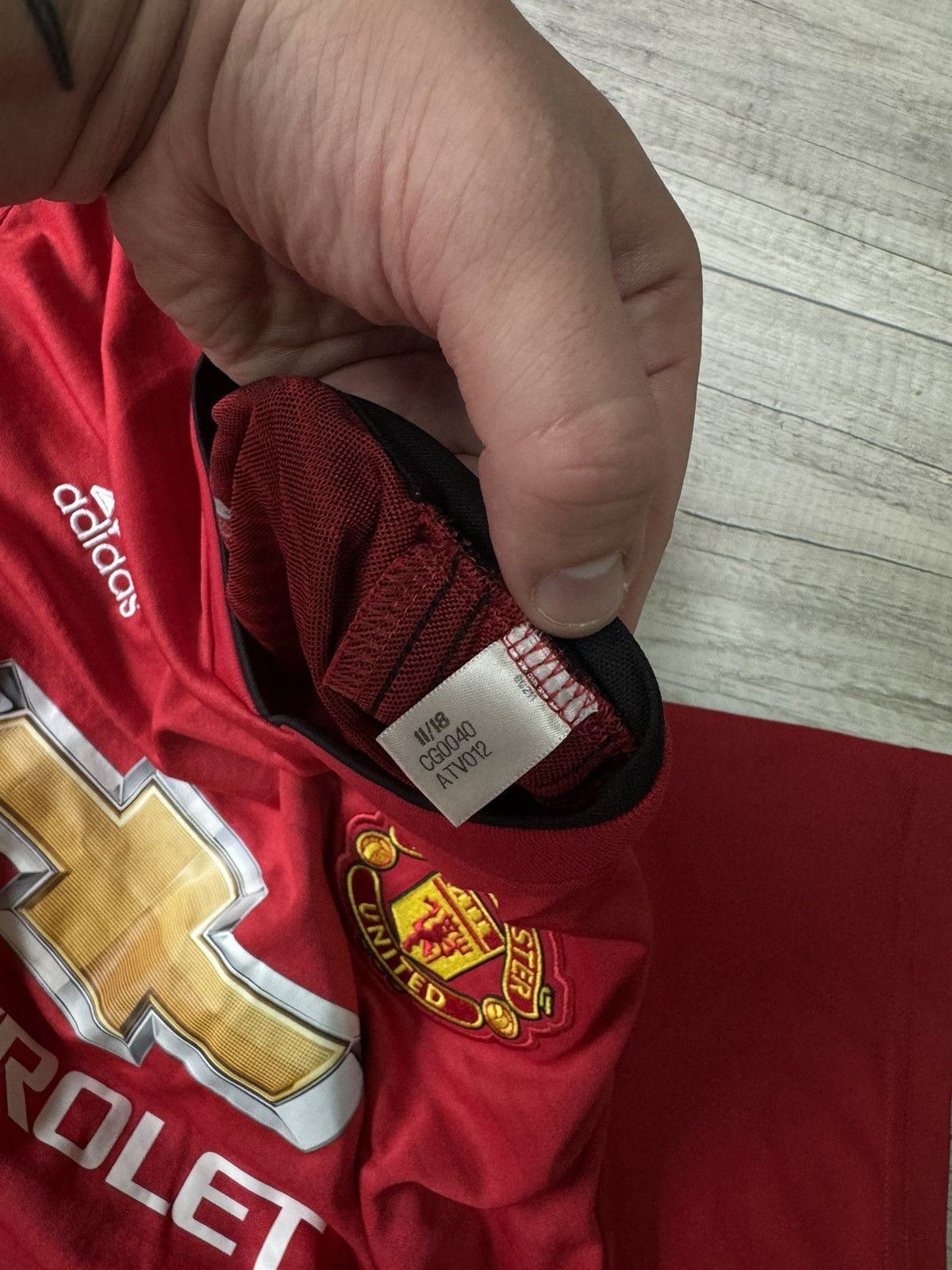 Adidas Manchester United Adidas 2018/2019 Home Football Jersey Size US XL / EU 56 / 4 - 6 Thumbnail