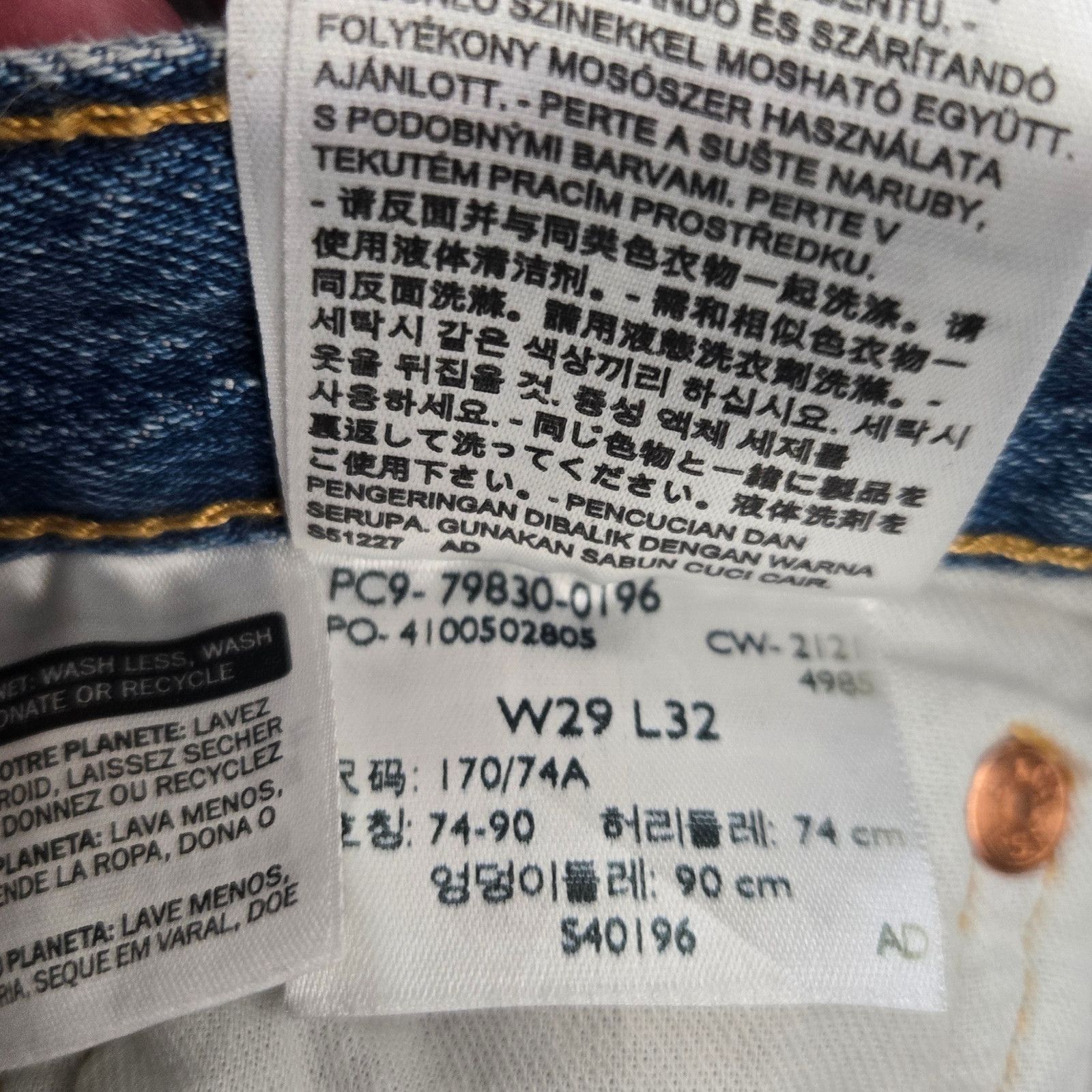 Levi's Levi’s 501 ’93 Straight Leg Jeans W29 L32 Size US 29 - 5 Thumbnail