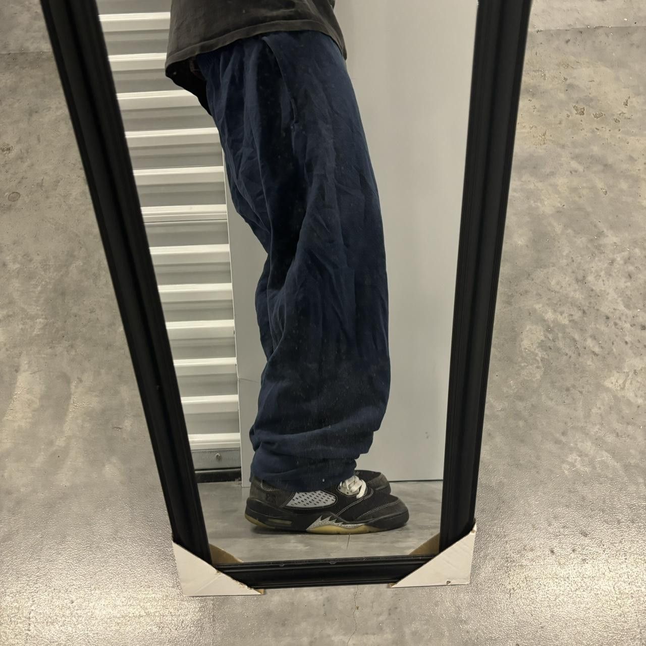 Japanese Brand × Vintage Crazy Vintage Y2K/2000s Navy Blue Skater Essential Sweatpants! Size US 32 / EU 48 - 2 Thumbnail