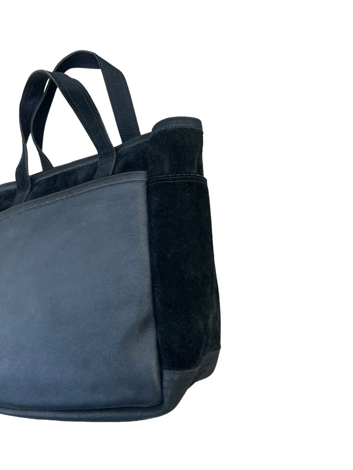 Leather Porter Yoshida Japan Black Suede Leather Tote Bag Size ONE SIZE - 10 Thumbnail