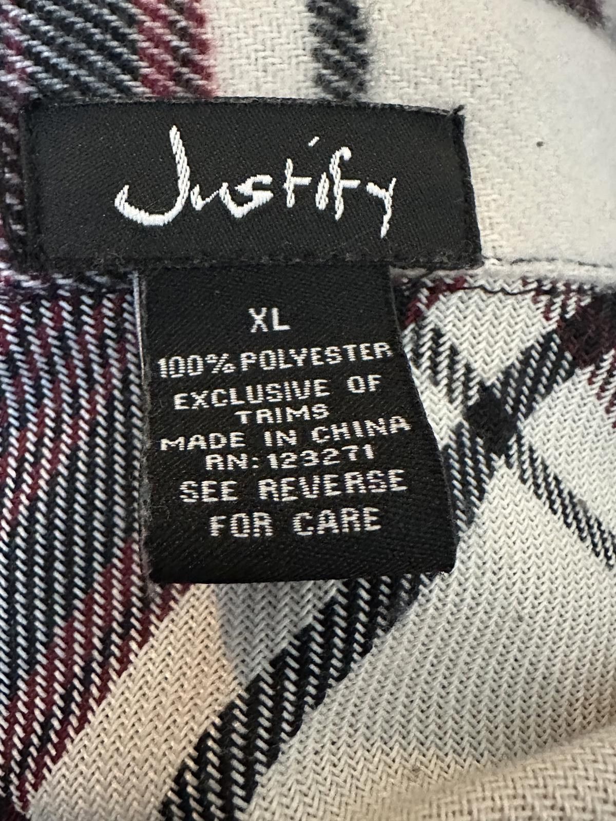 Other Justify Plaid Button-Up Flannel Shirt XL Size XL / US 12-14 / IT 48-50 - 4 Thumbnail