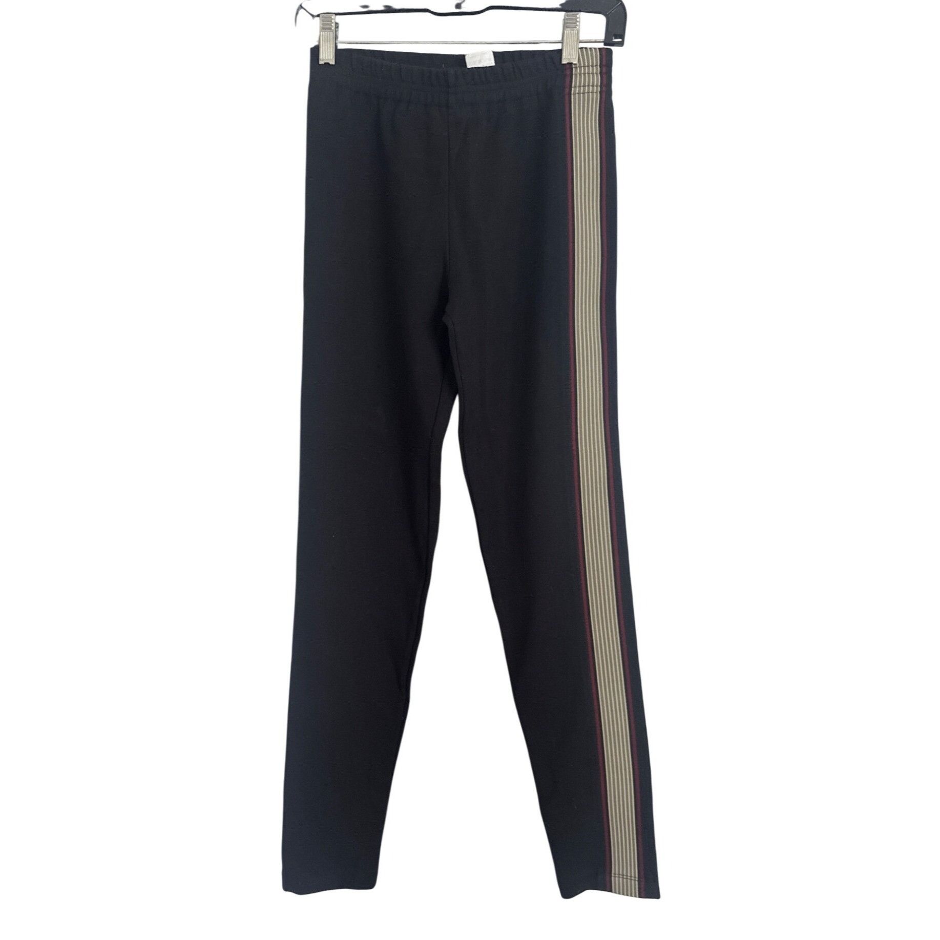 Dries Van Noten Dries Van Noten Black Pants Multicolor Side Stripe Small 100 Size 27" / US 4 / IT 40 - 1 Thumbnail