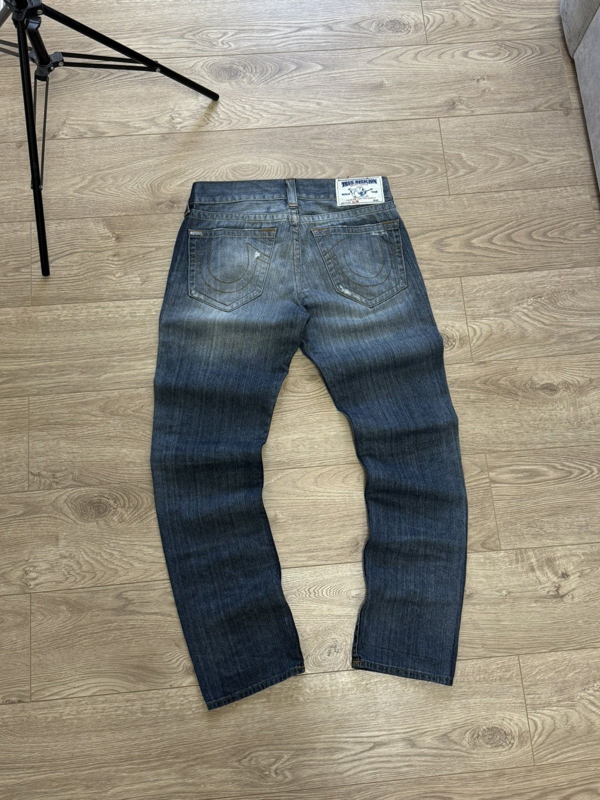 True Religion Y2K denim distressed vintage retro pants jeans