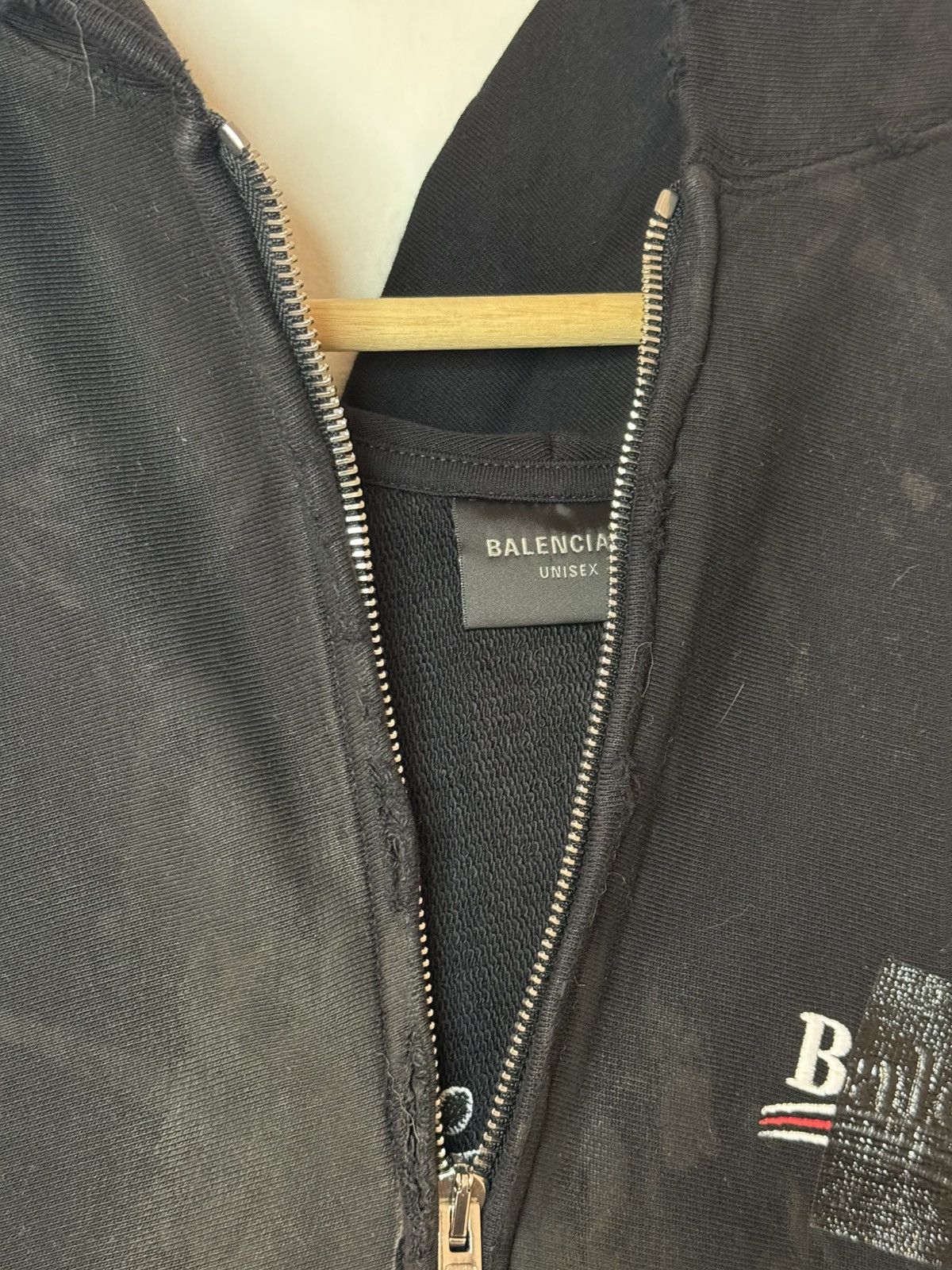 Balenciaga Balenciaga Mud Black Gaffer Hoodie Winter 22 360 Show Size US M / EU 48-50 / 2 - 6 Thumbnail