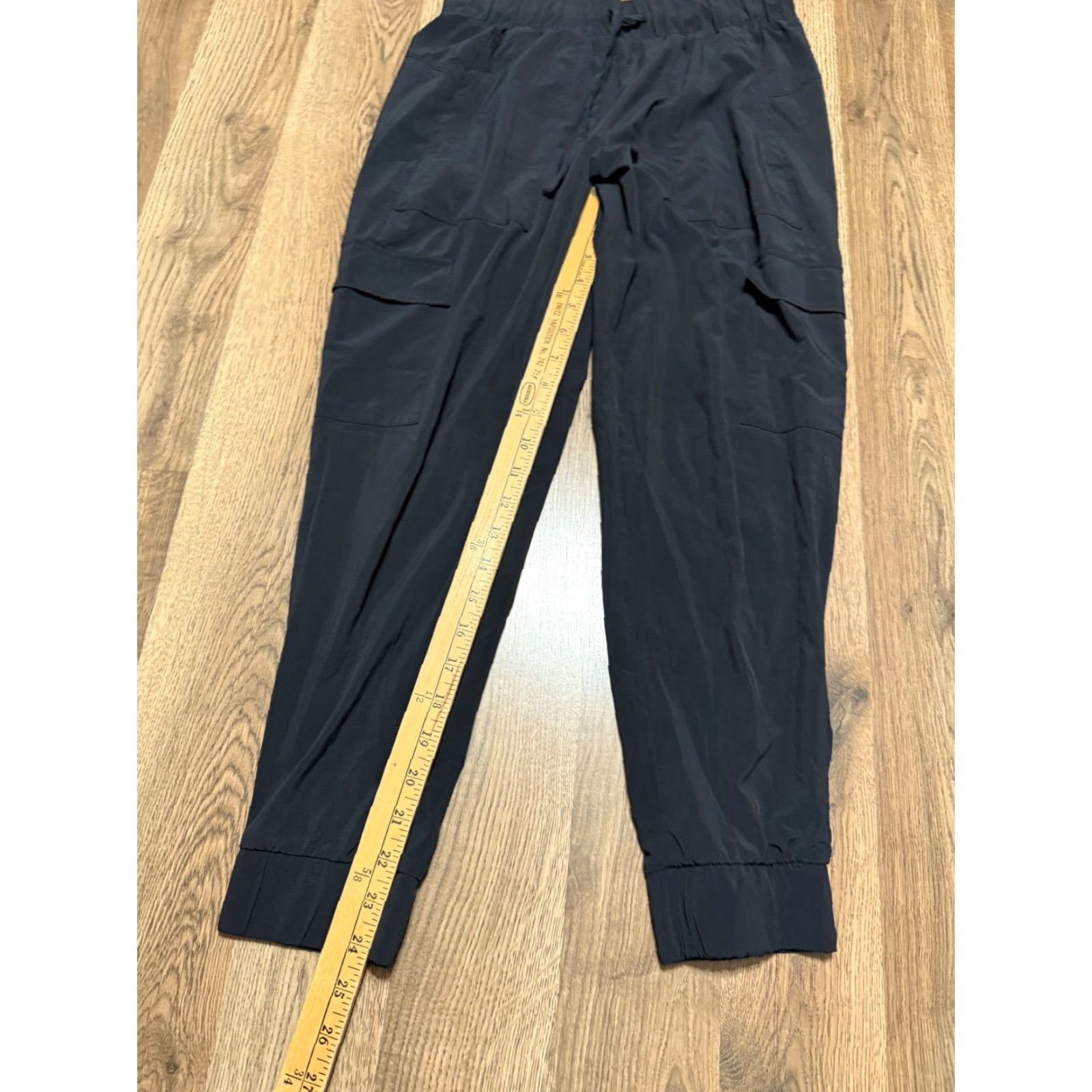 Vintage All in Motion Pants Women's XS Black Tie Waist Pull On Casual Ankle 24.5in Inseam Size 26" / US 2 / IT 38 - 6 Thumbnail