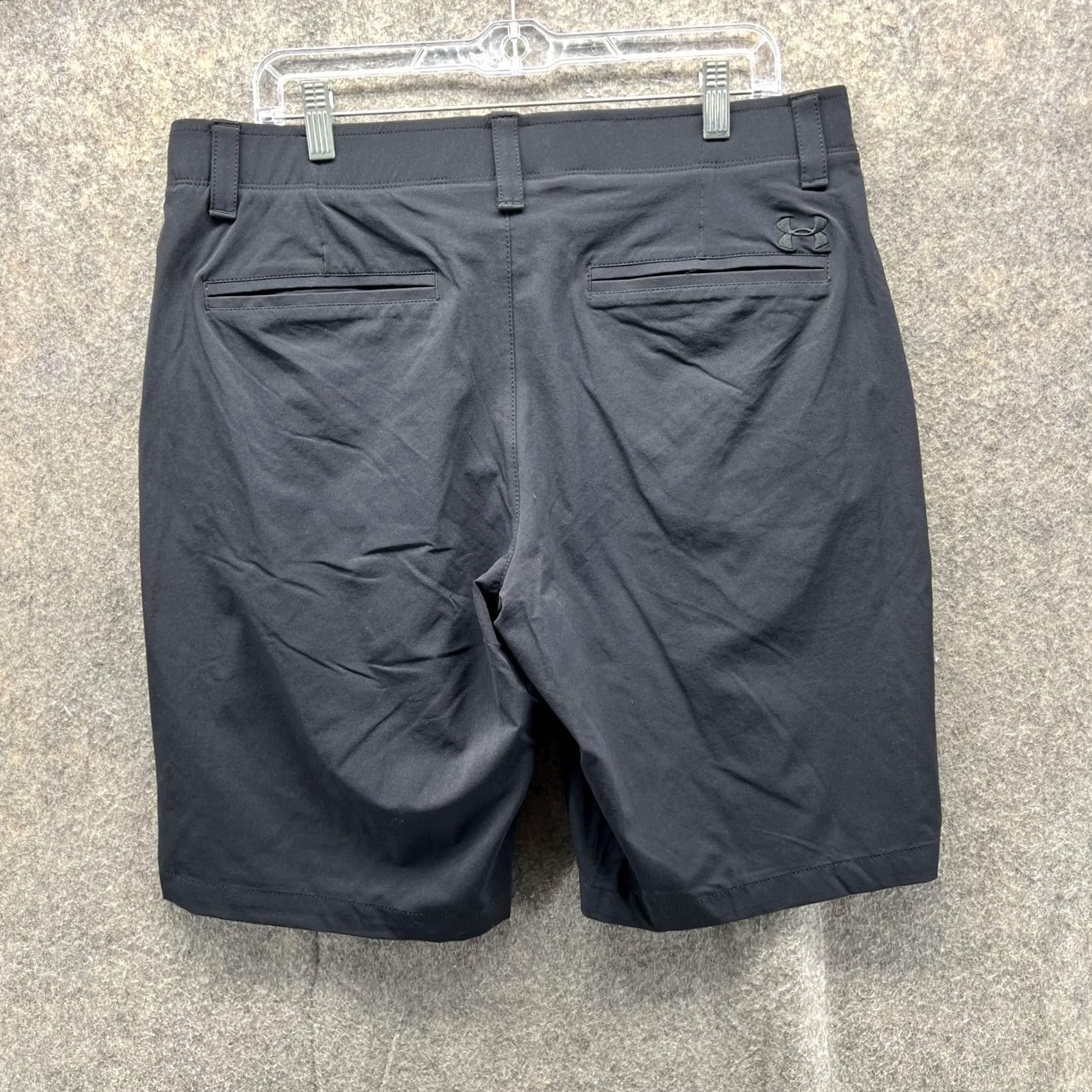 Under Armour Under Armour Shorts Men 36 Adult Black Chino Flat Front Heat Gear Golf Golfer UA Size US 36 / EU 52 - 2 Thumbnail