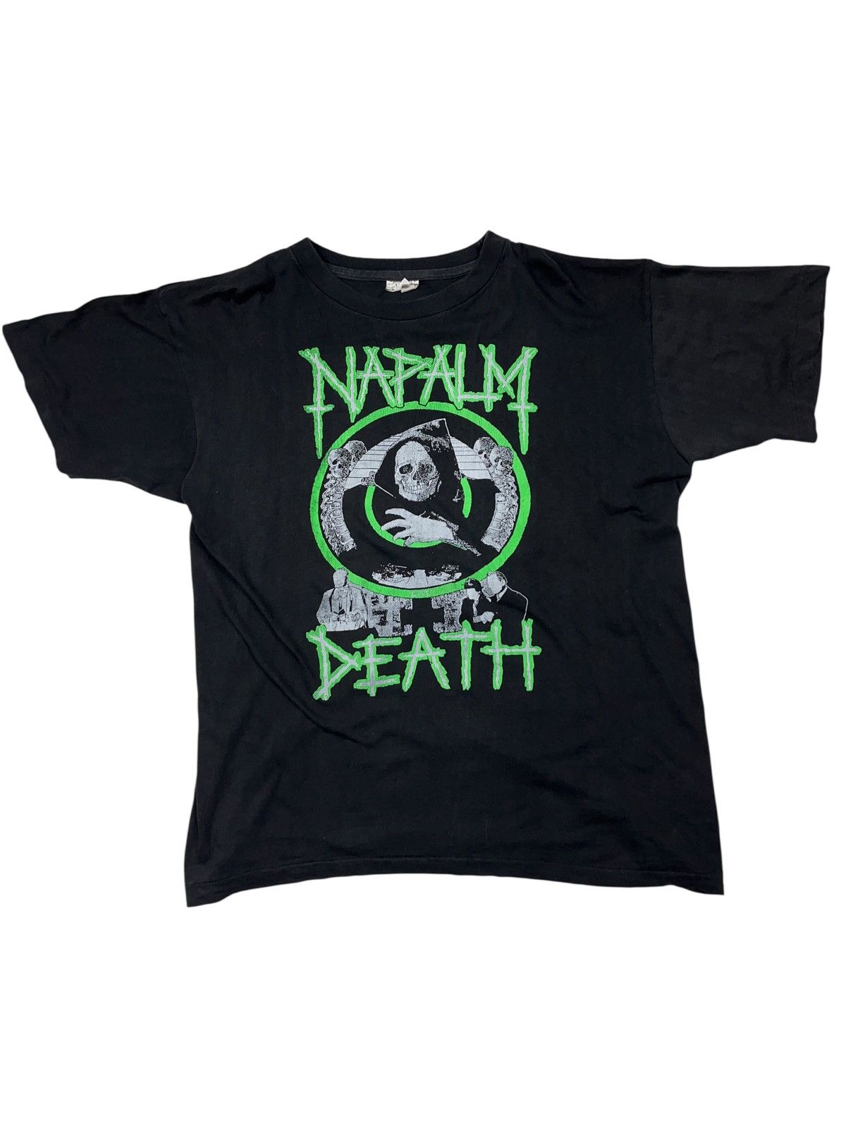 Band Tees Vintage 90s Napalm Death Life? T-shirt Carcass Nasum Brutal Size US XL / EU 56 / 4 - 1 Thumbnail