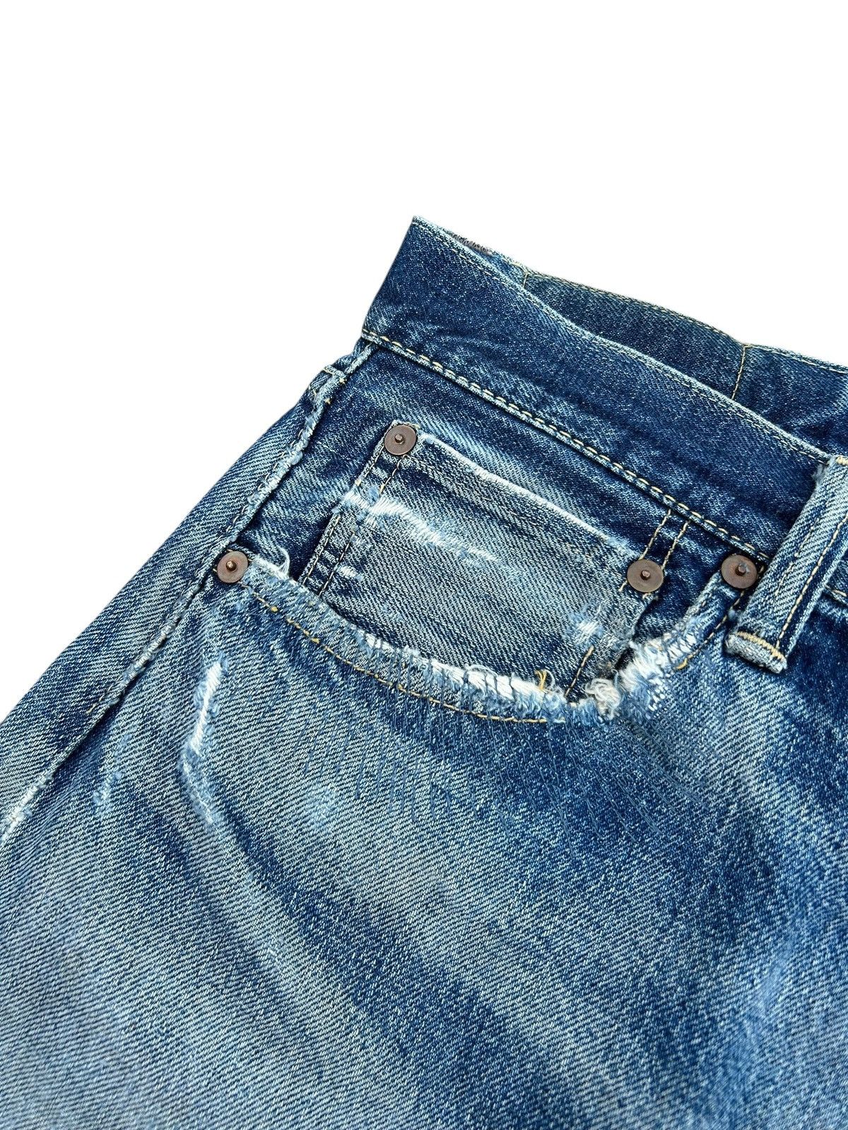 Japanese Brand × Kapital × Vintage Vintage Skull Angel Dust Selvedge Japanese Distressed Denim Size US 32 / EU 48 - 10 Thumbnail