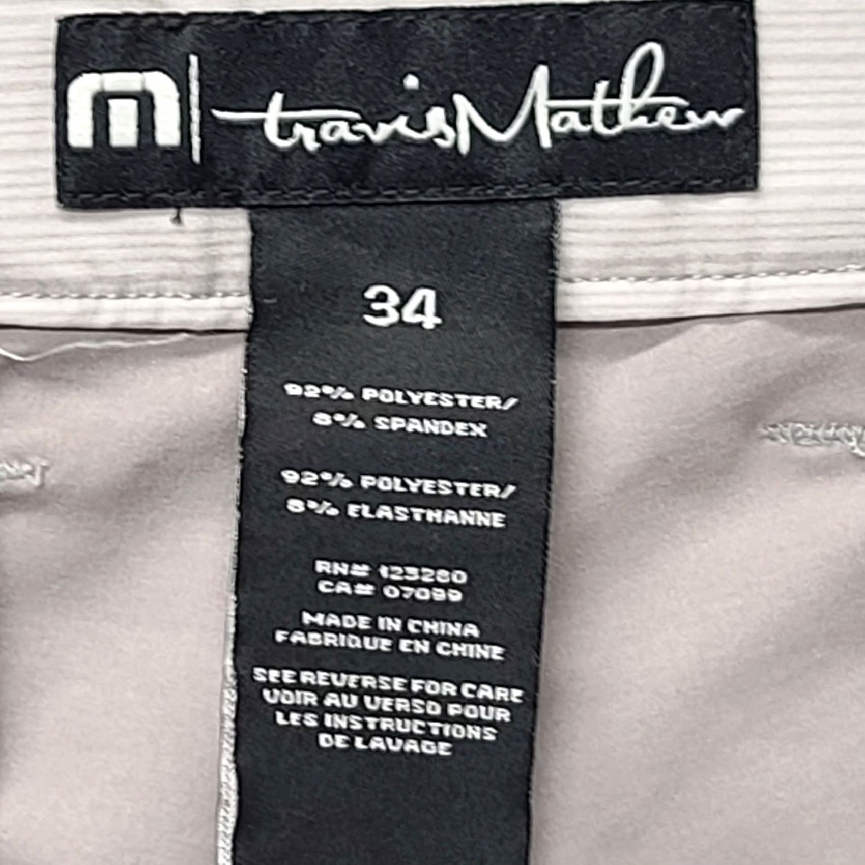 TravisMathew Travis Mathew Beck Shorts Mens 34 Relaxed Fit Stretch Hybrid Golf Performance Twill Gray")[ Size US 34 / EU 50 - 2 Thumbnail