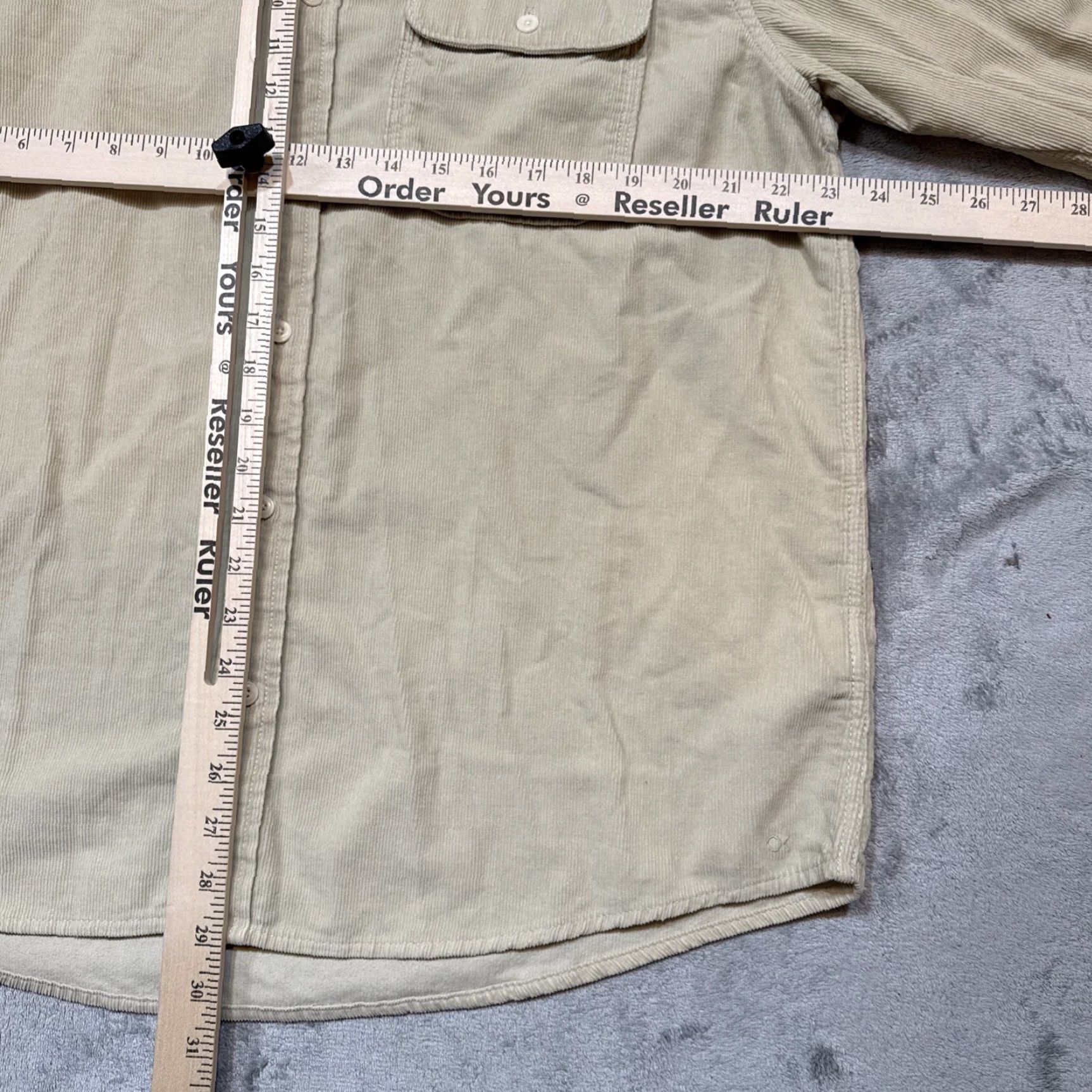 Outerknown VINTAGE Outerknown Seventyseven Shirt Men XL Corduroy Long Sleeve Ivory Button-Up Fashionable Spring Fall Winter Casual Mens Size US XL / EU 56 / 4 - 5 Thumbnail