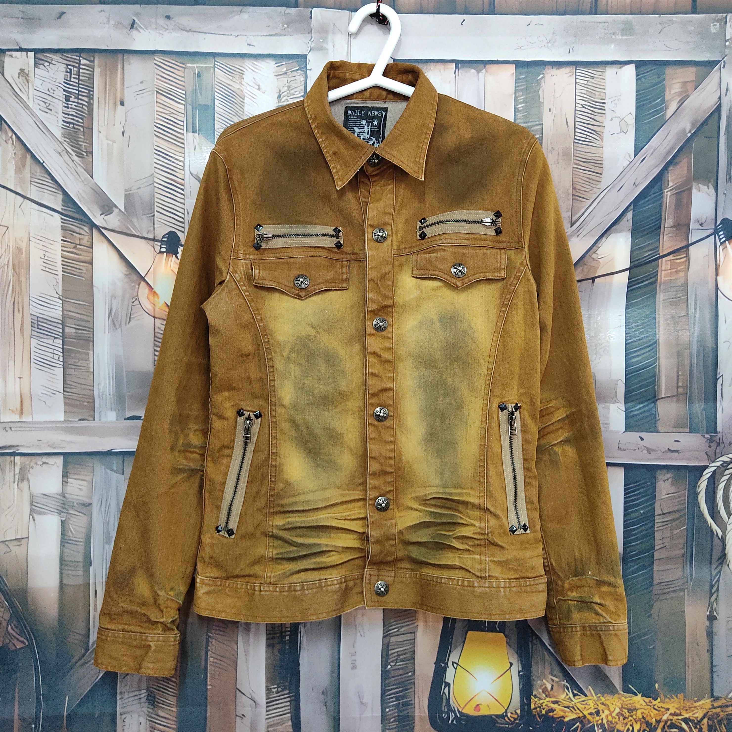 Beauty Beast 1998 Beauty:Beast - Orange Poem Denim Jacket