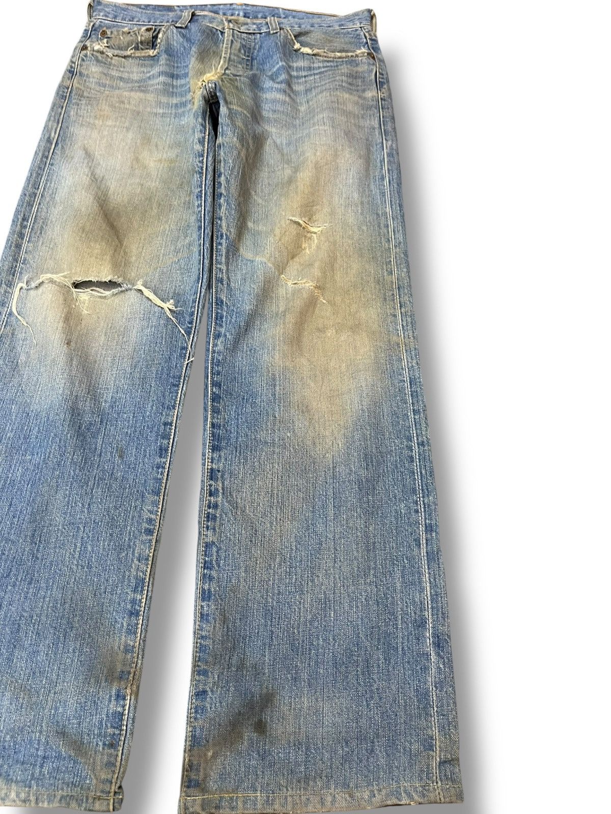 Levi's Vintage Clothing Vintage Levi’s 501 Mudwash Grunge Distressed Denim Size US 30 / EU 46 - 4 Thumbnail