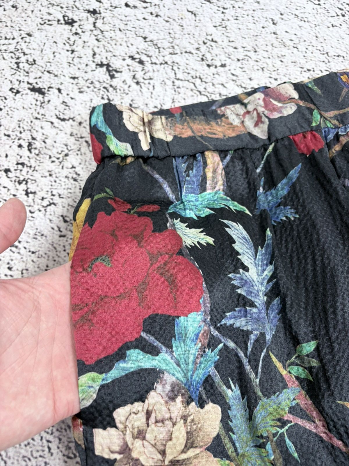 Alice + Olivia Alice Olivia Silk Floral Jacquard High Waist Pants Size 28" / US 6 / IT 42 - 9 Thumbnail