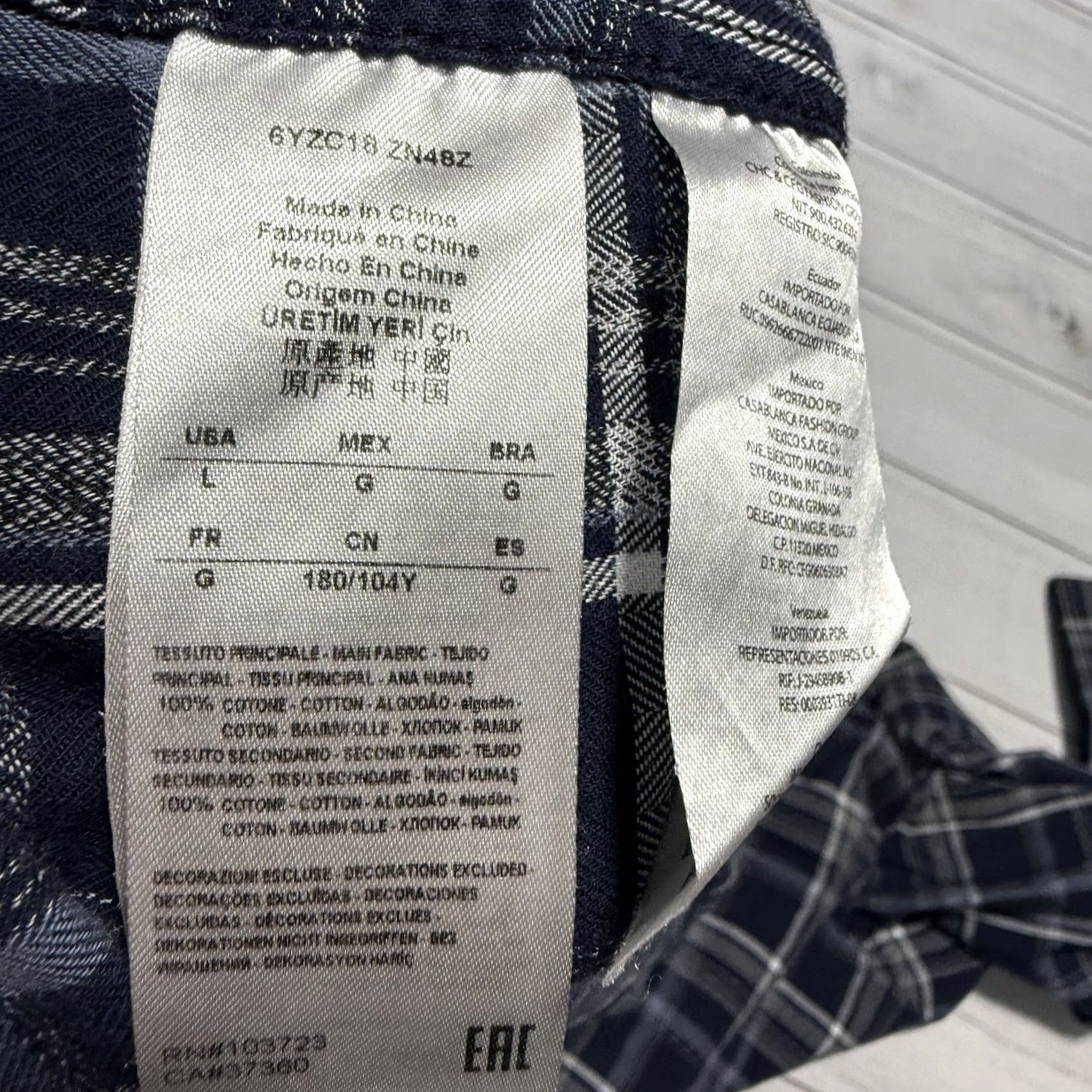 Armani Exchange Armani Exchange Shirt Mens XL Blue Plaid Long Sleeve Button Up Shirt Men Regular Size Extra details Size US XL / EU 56 / 4 - 7 Thumbnail