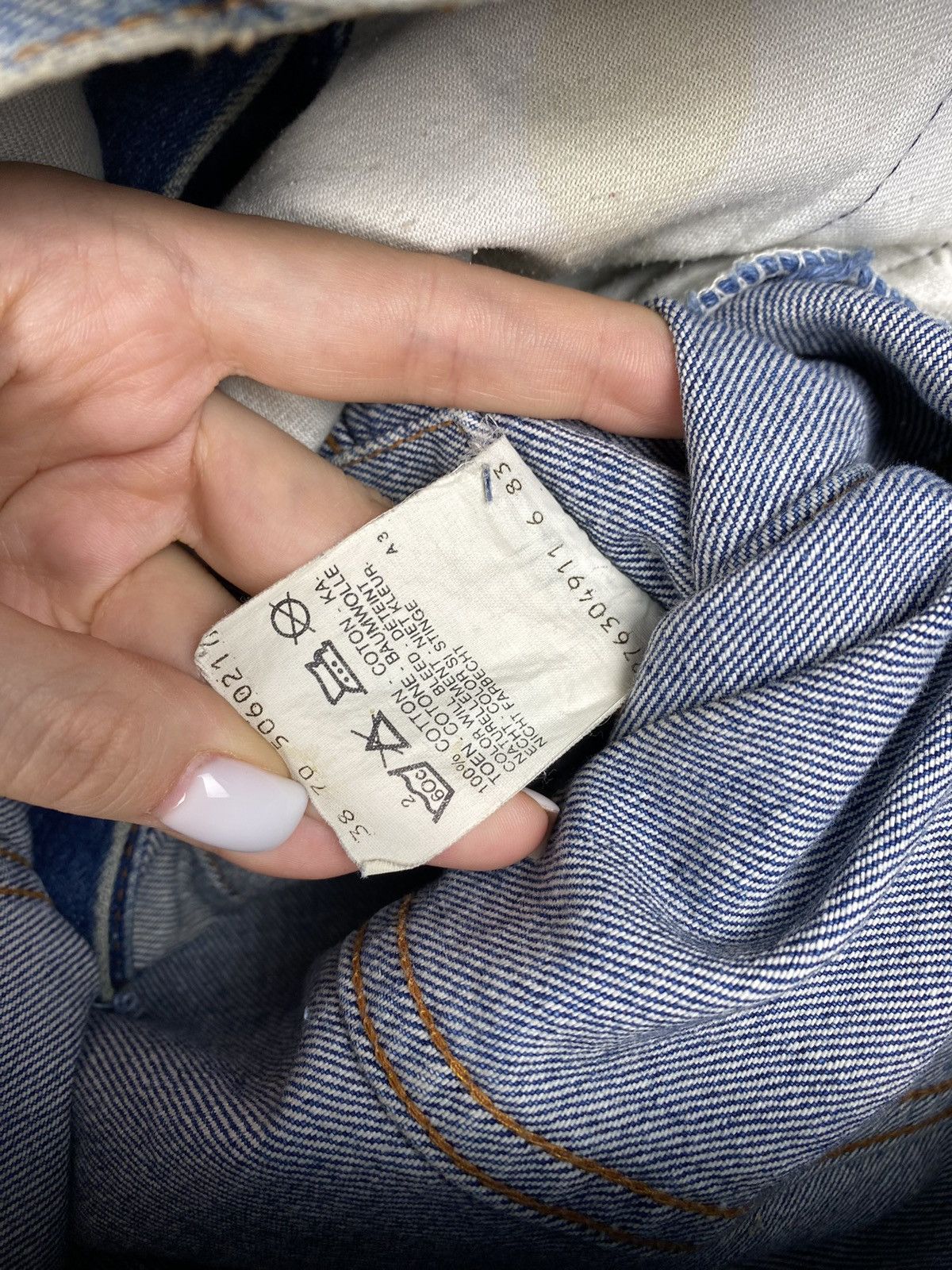 Levi's VTG 80s Levis Type 3 men’s denim trucker jacket size ~ M Size US M / EU 48-50 / 2 - 12 Thumbnail