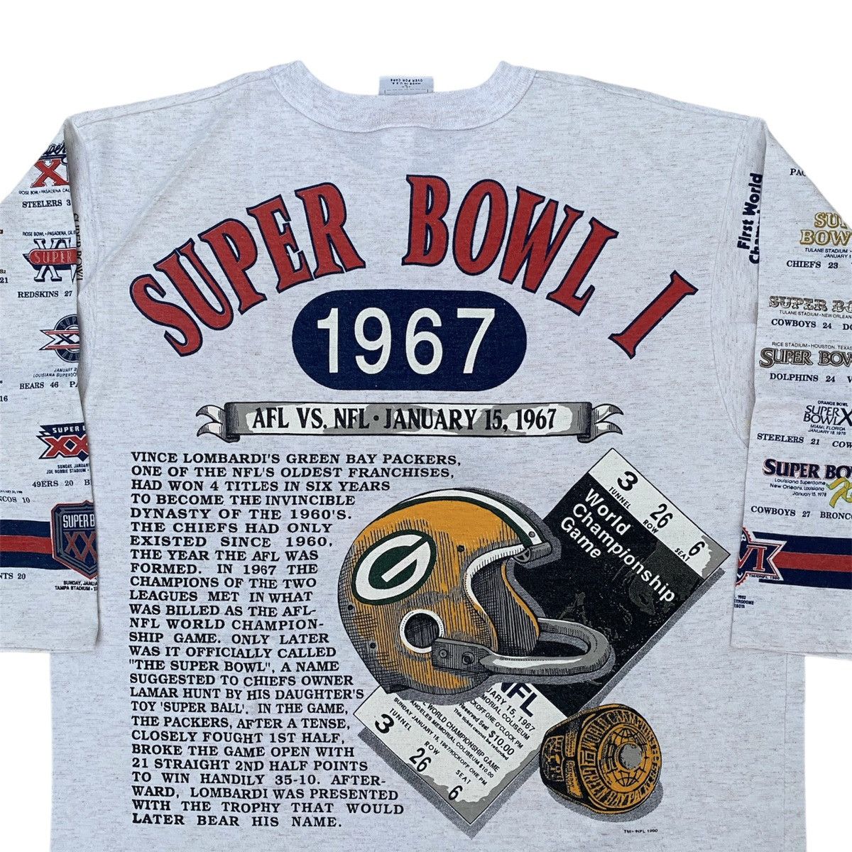 NFL Vintage 90s Long gone Super bowl Redskins tee Size US L / EU 52-54 / 3 - 6 Thumbnail