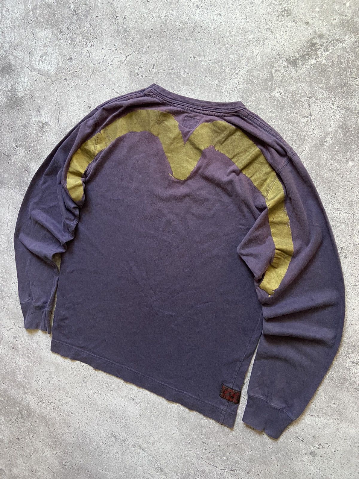 Evisu Vintage Sun Faded Evisu longsleeve t-shirt big logo Size US XL / EU 56 / 4 - 3 Thumbnail