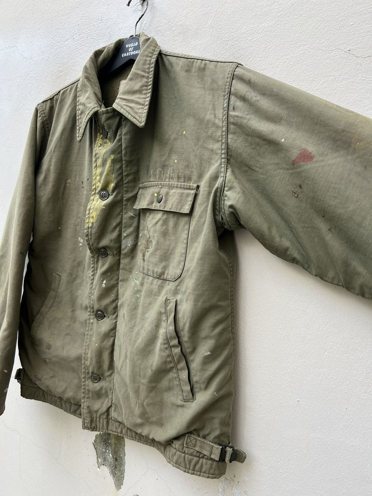 Vintage VTG Trashed US Navy Permeable A-2 Cold Weather Deck Jack Size US M / EU 48-50 / 2 - 9 Thumbnail