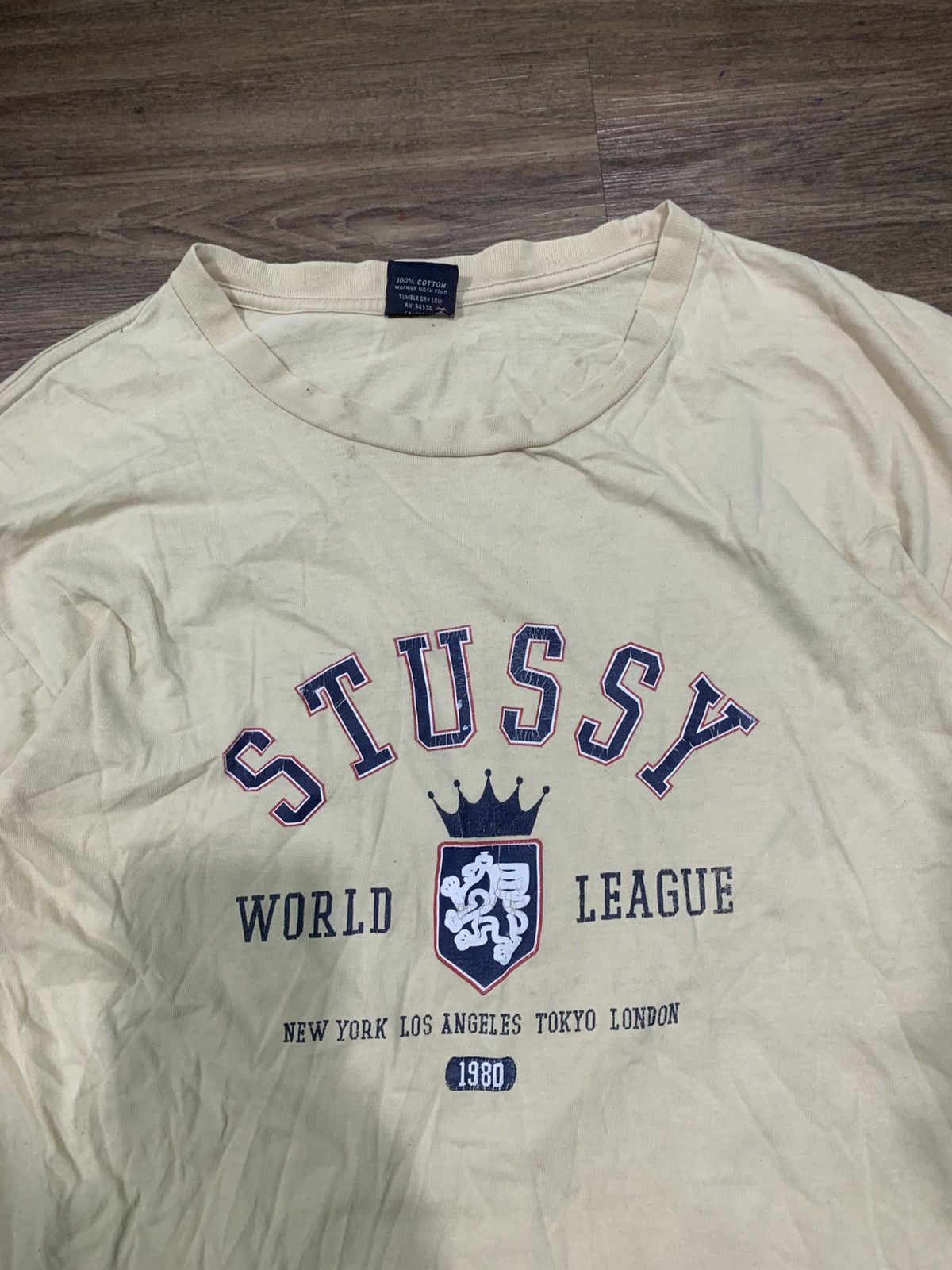 Stussy Vintage Stussy “WORLD LEAGUE’’ Tee Size US L / EU 52-54 / 3 - 4 Thumbnail