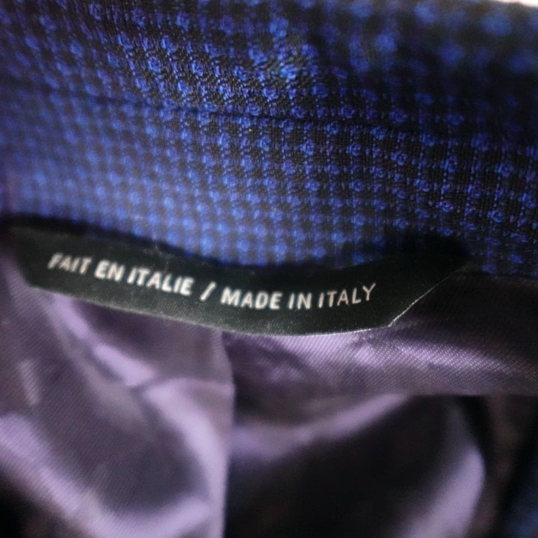 Ted Baker Ted Baker Blazer 38R Blue Wool Italy Notch Lapel Double-Vented Four-Button 100% Wool Single-Breasted Jacket Coat Mens Regular Vintage No Size 38R - 6 Thumbnail