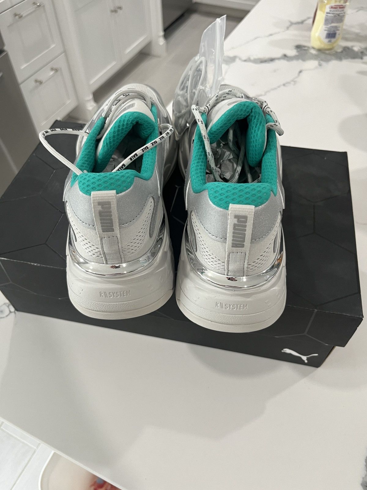 Puma Size 12 - PUMA BALR. x RS-Fast Silver Size US 12 / EU 45 - 3 Thumbnail