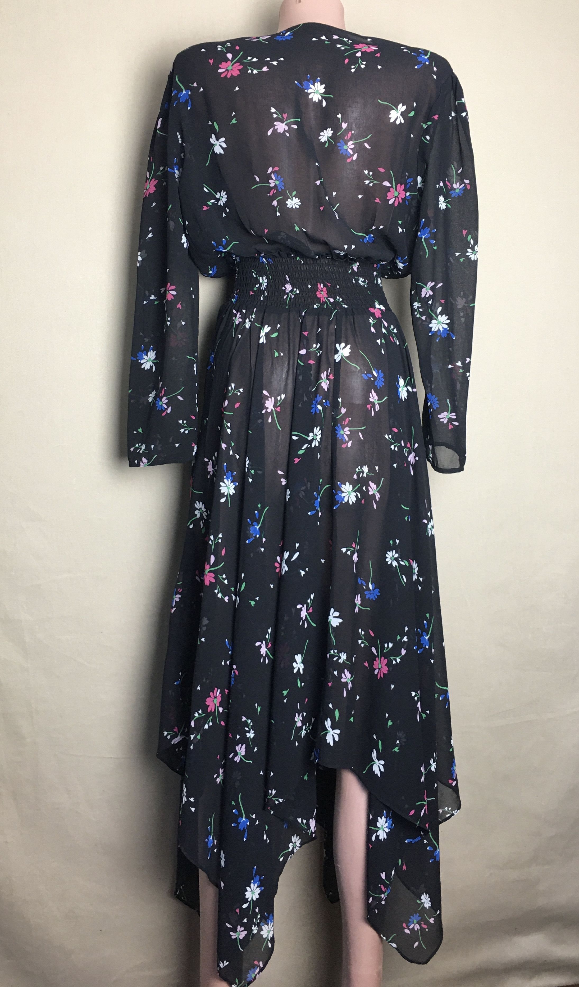 Maje MAJE Rayman Dress Women's 3/4 Sleeve Floral Print Size 3/L Size L / US 10 / IT 46 - 7 Thumbnail