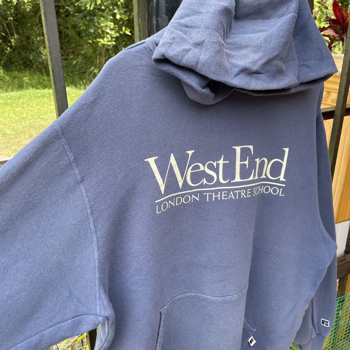 Russell Athletic 🔥Vintage Russell London Theatre School Pullover Hoodie Size US L / EU 52-54 / 3 - 6 Thumbnail