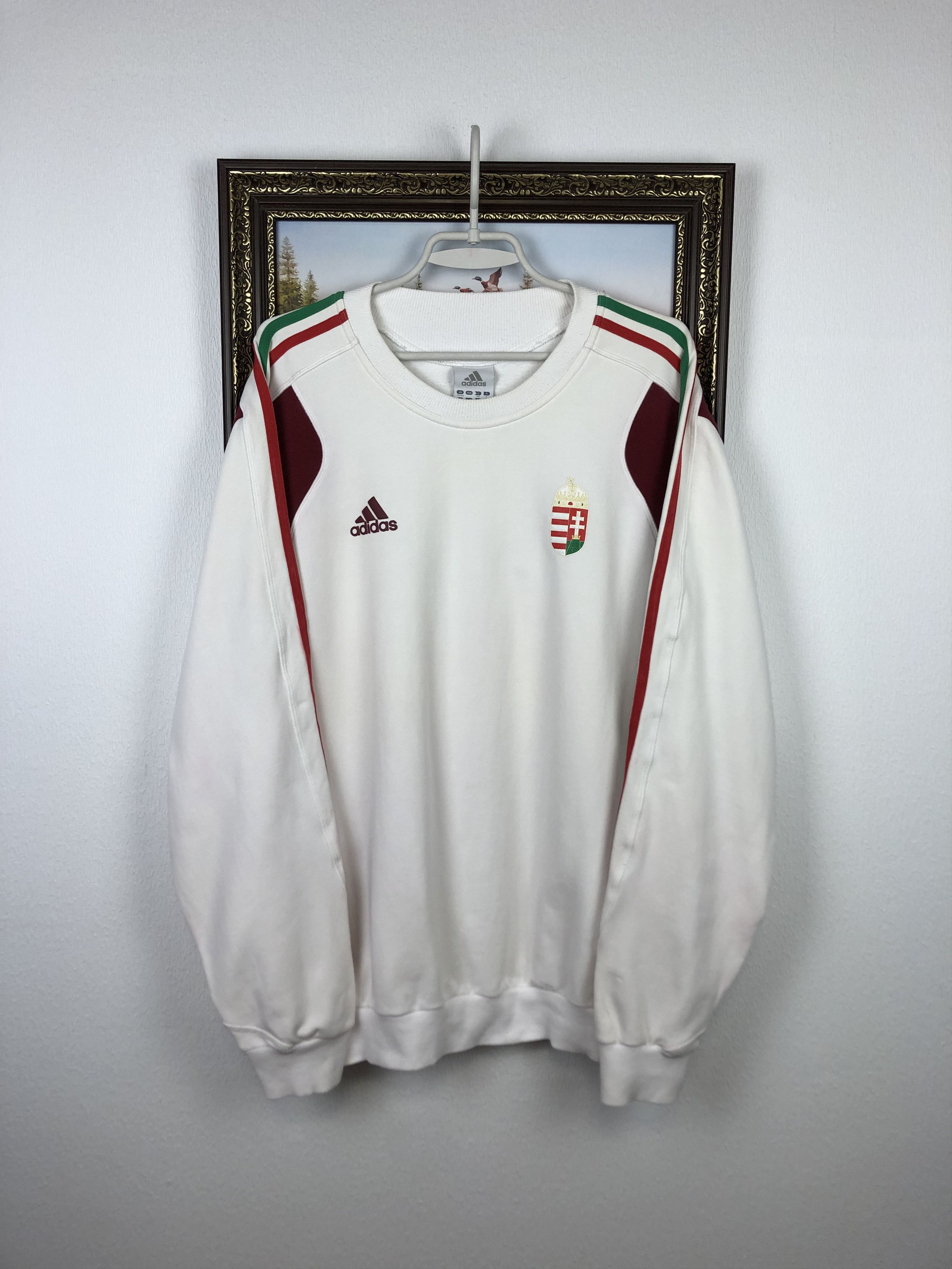 Adidas × Vintage Vintage Adidas Hungary Football Sweatshirt Soccer Track Top Size US XL / EU 56 / 4 - 1 Thumbnail