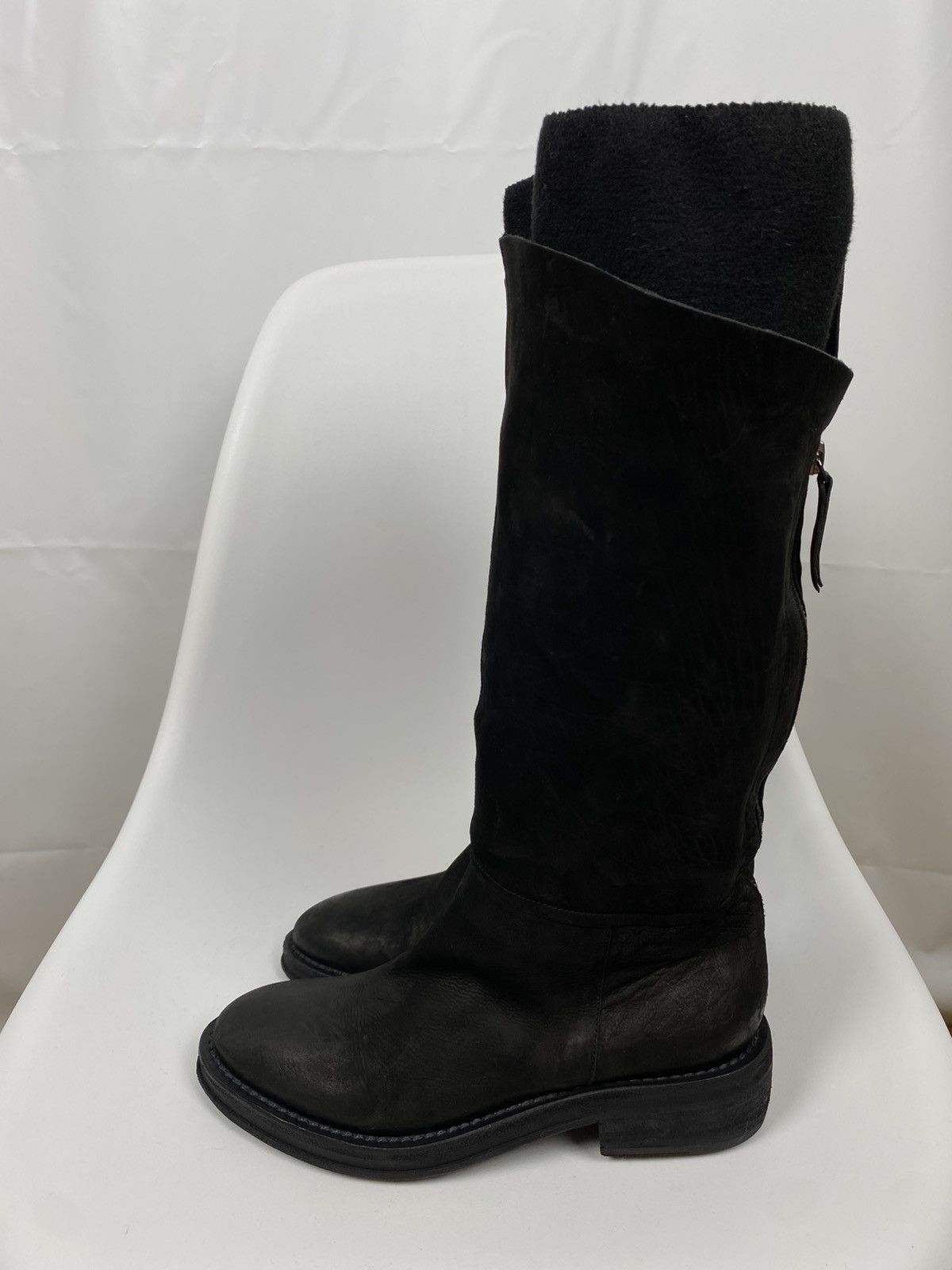 VIC MATI Vic Matie Genuine Leather Waxed Boots Sock size 37 Size US 7 / IT 37 - 3 Thumbnail