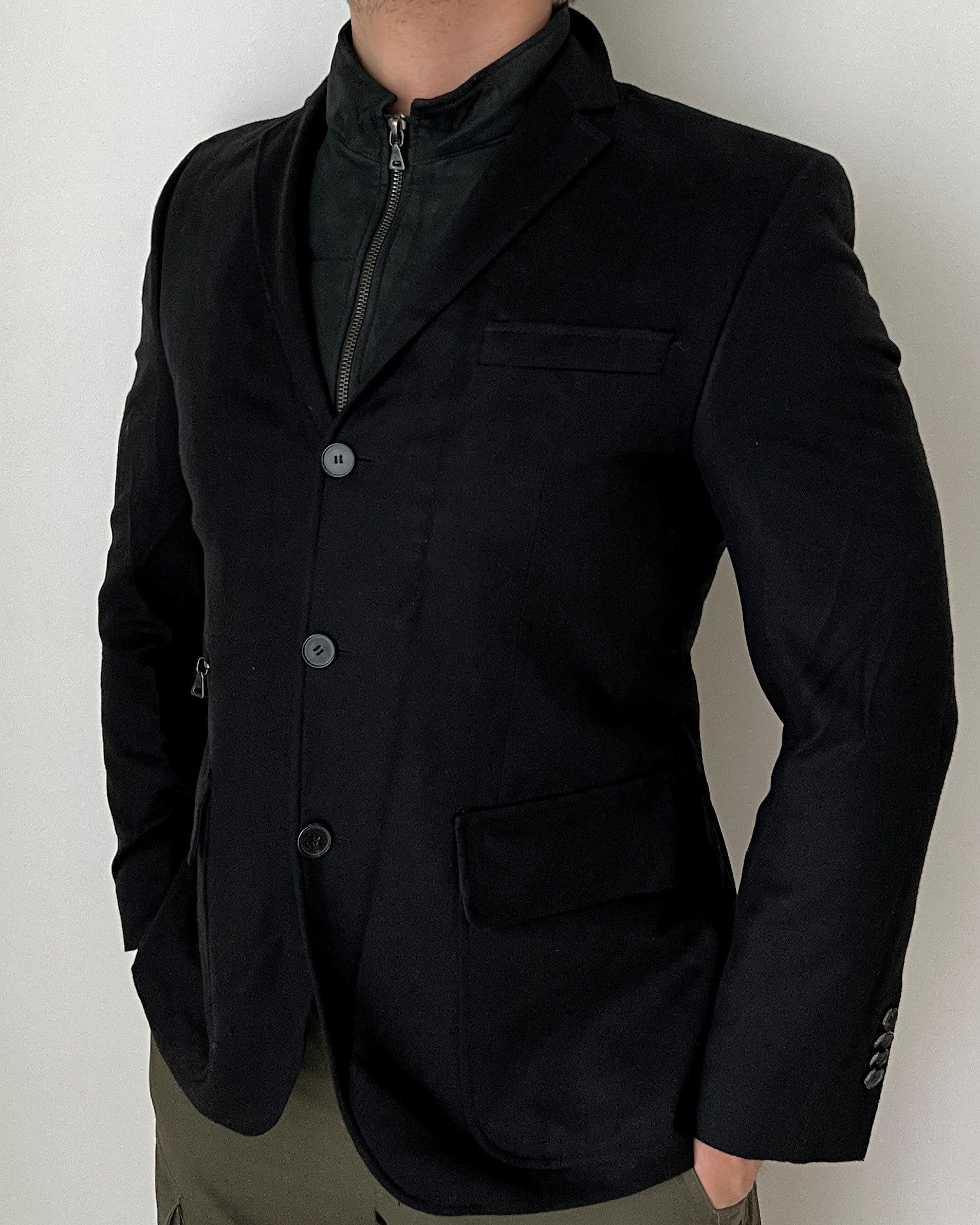 Karl Lagerfeld KARL LAGERFELD WOOL BLAZER JACKET Size US M / EU 48-50 / 2 - 2 Thumbnail