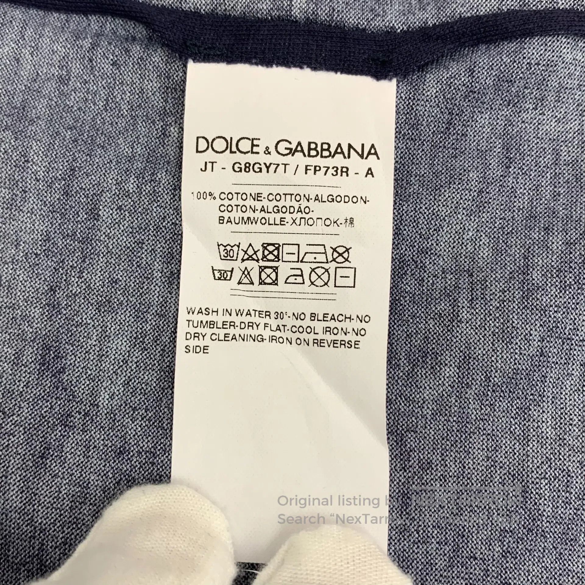 Dolce & Gabbana Dolce Gabbana Dark blue moon character print cotton crew n Size US XS / EU 42 / 0 - 7 Thumbnail