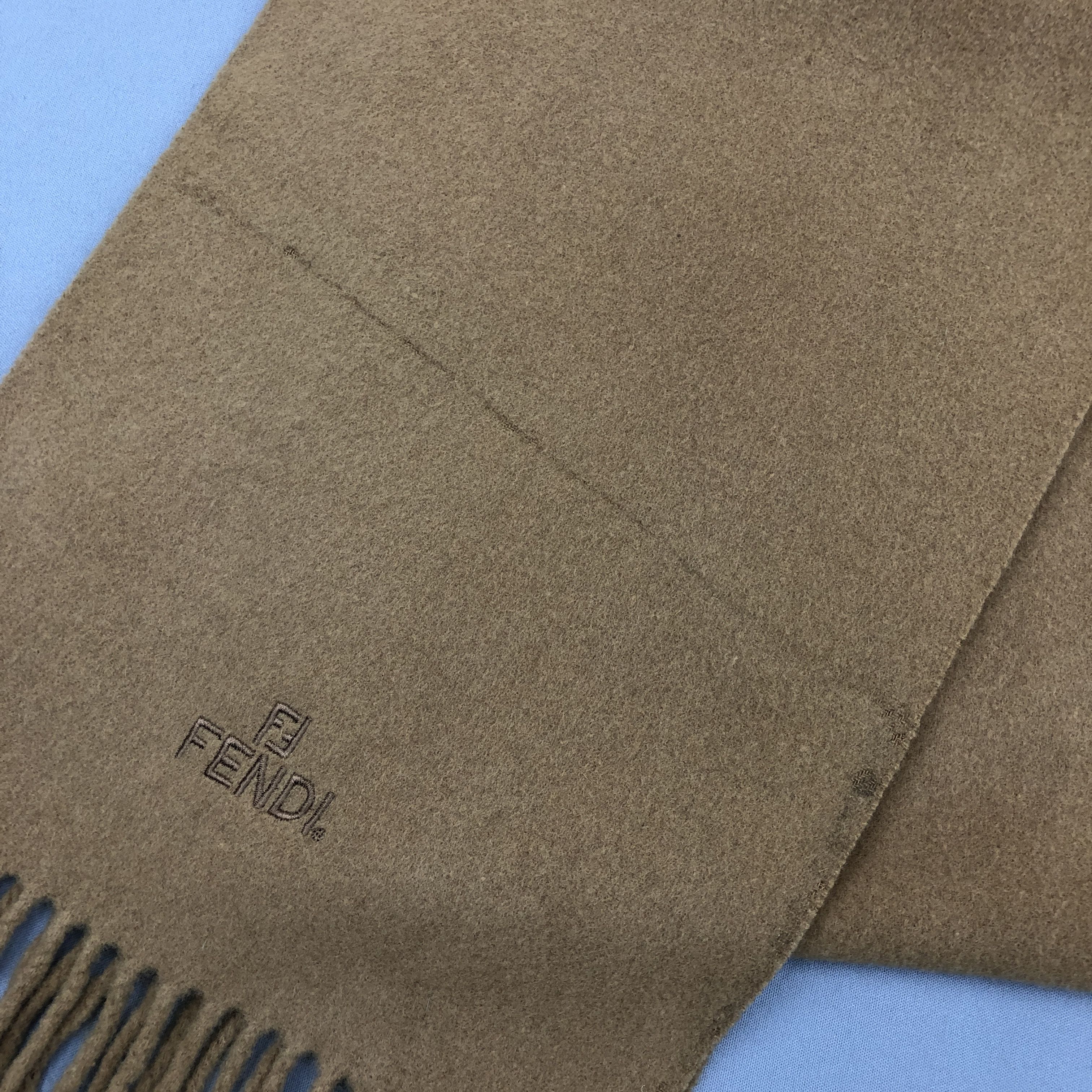 Fendi Vintage Fendi Scarf Muffler Wool Winter Fringe Neck Scarves Size ONE SIZE - 4 Thumbnail