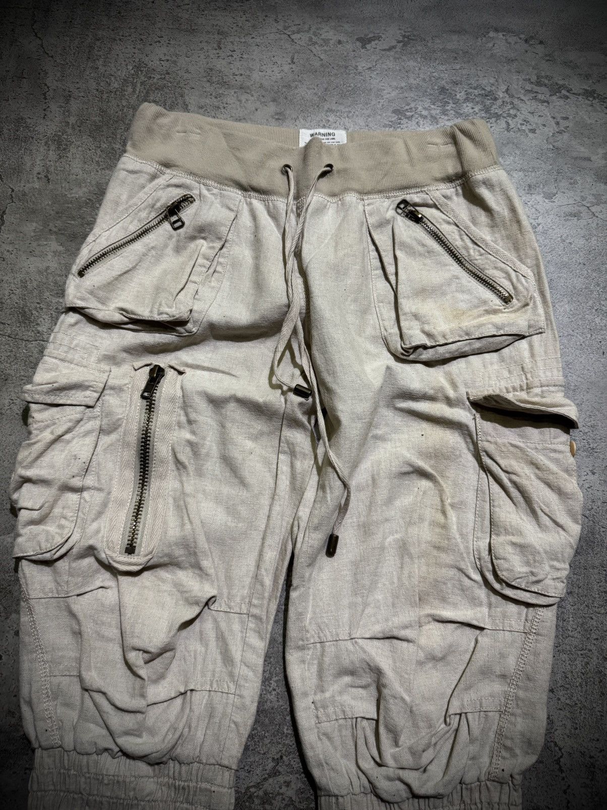 GOA G.O.A Linen Cargo Short Pants Size US 29 - 3 Thumbnail