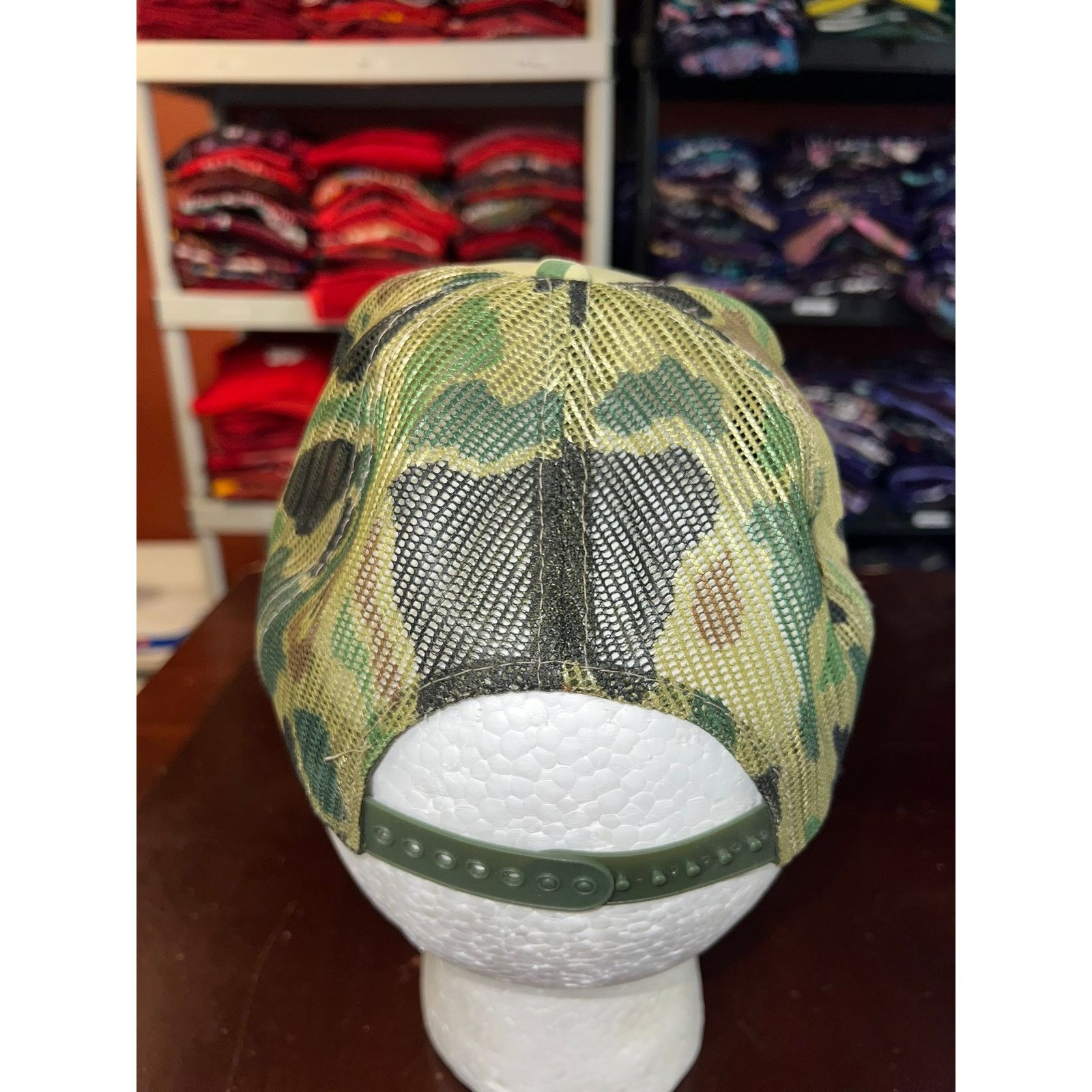 Vintage Vintage Camo Hat Fishing Hunting News Hunt Trucker Snapback Size ONE SIZE - 4 Thumbnail