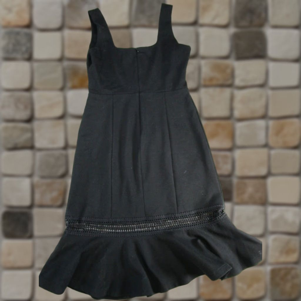 Lulus Lulus Dress Women's A-Line Knee Length Black Rayon Sleeveless Round Neck Zip Lined Formal Party Wedding Medium Size M / US 6-8 / IT 42-44 - 1 Thumbnail