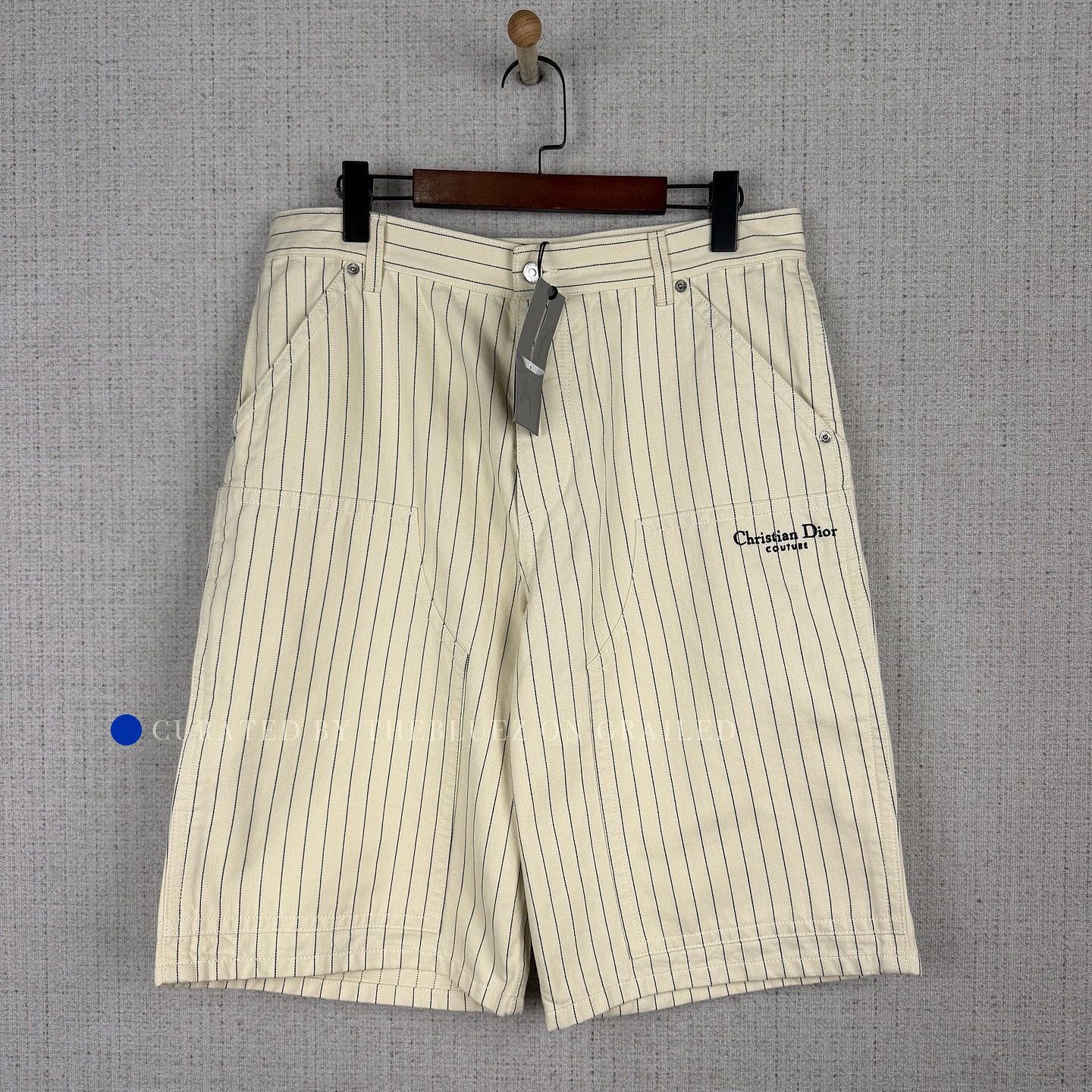 Dior Striped Beige Shorts Size 32 Size US 32 / EU 48 - 1 Thumbnail
