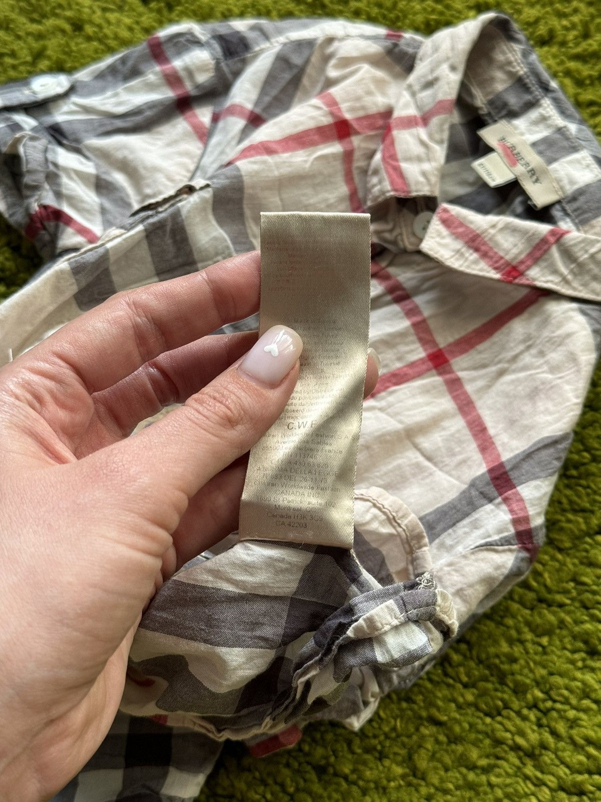 Burberry × Designer Burberry iconic nova check kids shirt Size US XXS / EU 40 - 7 Thumbnail