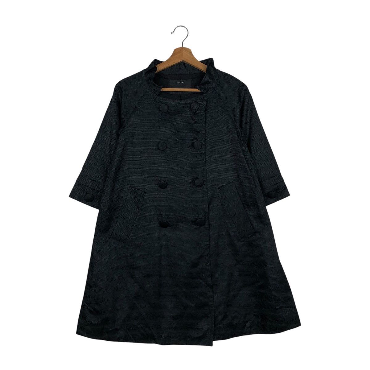 Japanese Brand 📌Rich Black Long Jacket Florent Made in Japan Size US M / EU 48-50 / 2 - 2 Thumbnail