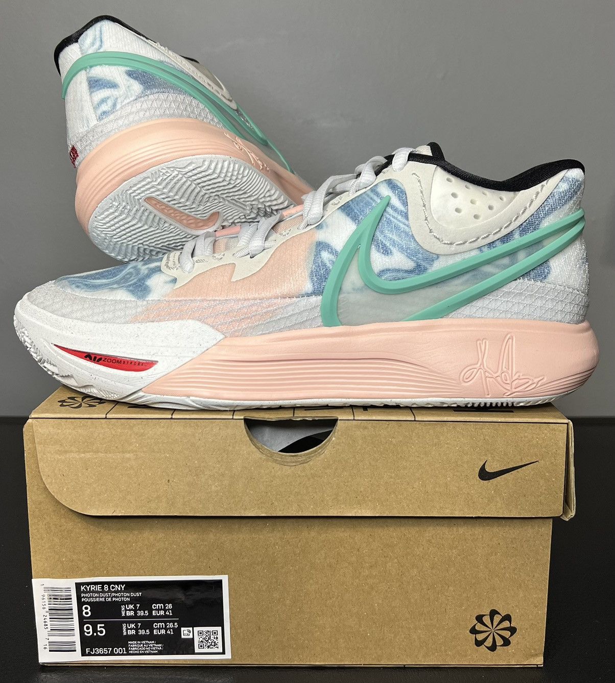 image of Unreleased Nike Kyrie 8 Cny - Chinese New Year - Fj3657 001 Shoes in Pink, Men's