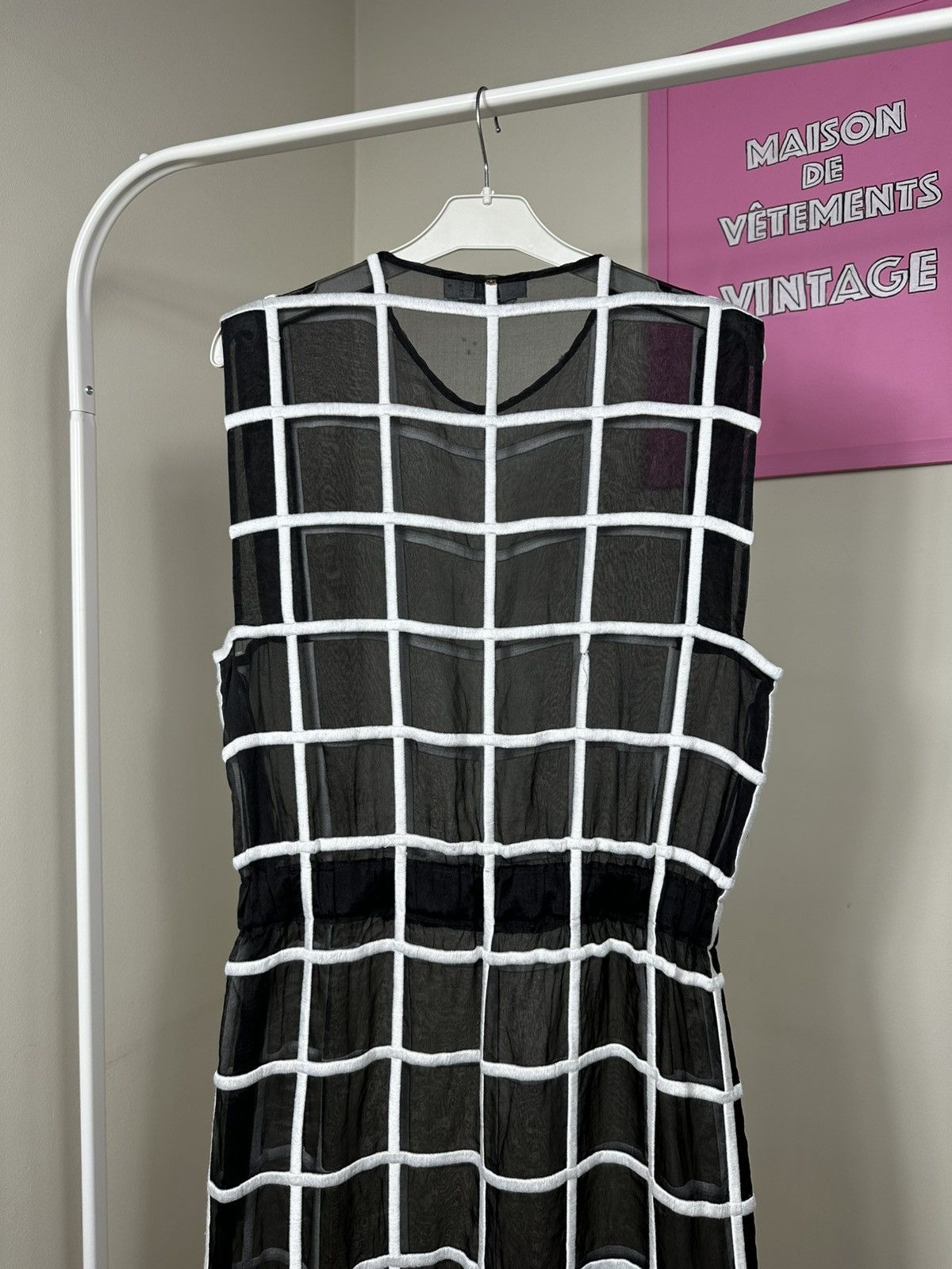 Sportmax Rare Sportmax Defile Runaway 2013 Silk Mid Dress Check Size S / US 4 / IT 40 - 16 Thumbnail