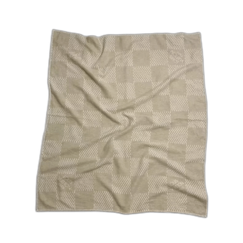 Louis Vuitton Louis Vuitton Cashmere Checkered Blanket -2505 Size ONE SIZE - 1 Thumbnail