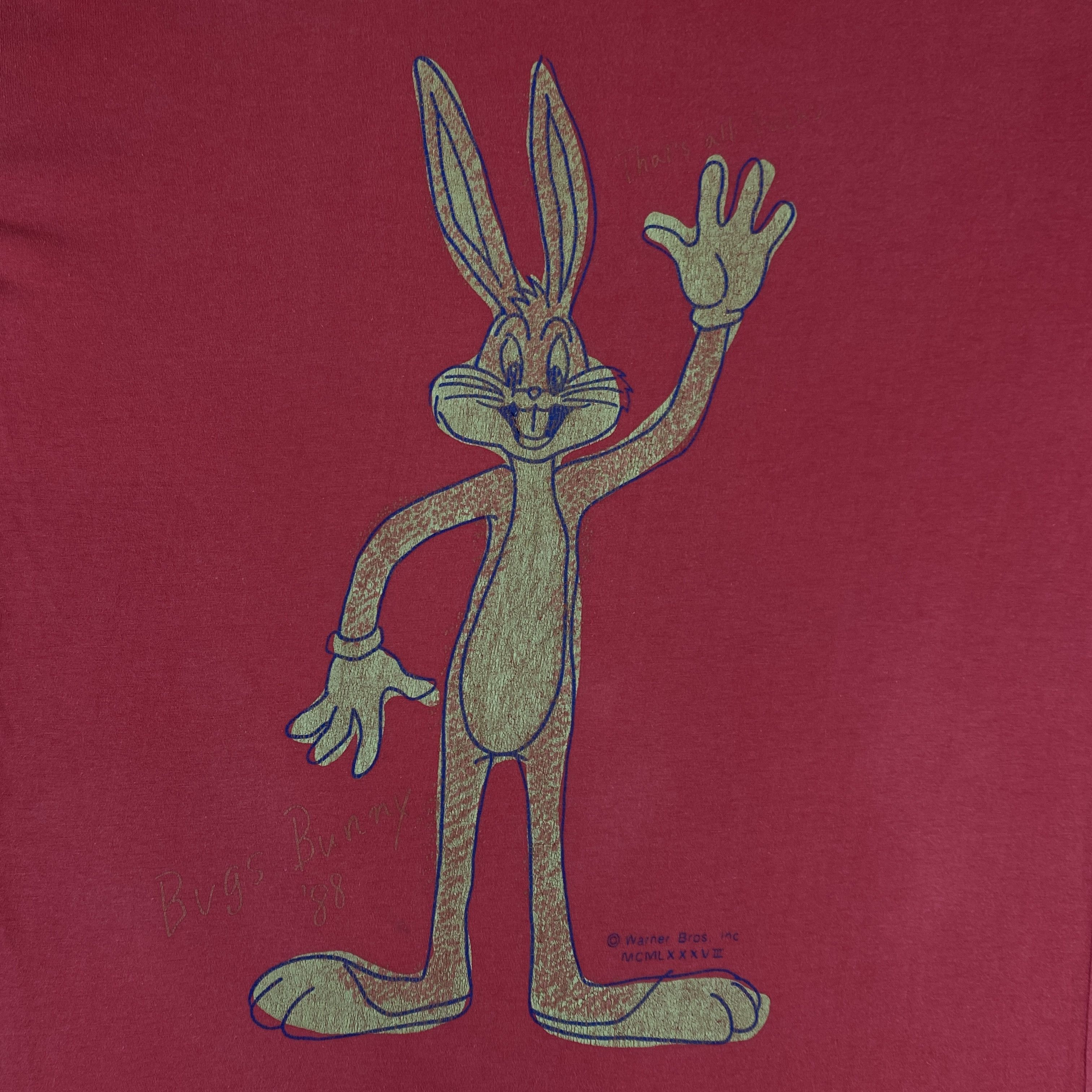 Cartoon Network Vintage Bugs Bunny Medium Shirt - L100 Size US M / EU 48-50 / 2 - 5 Thumbnail