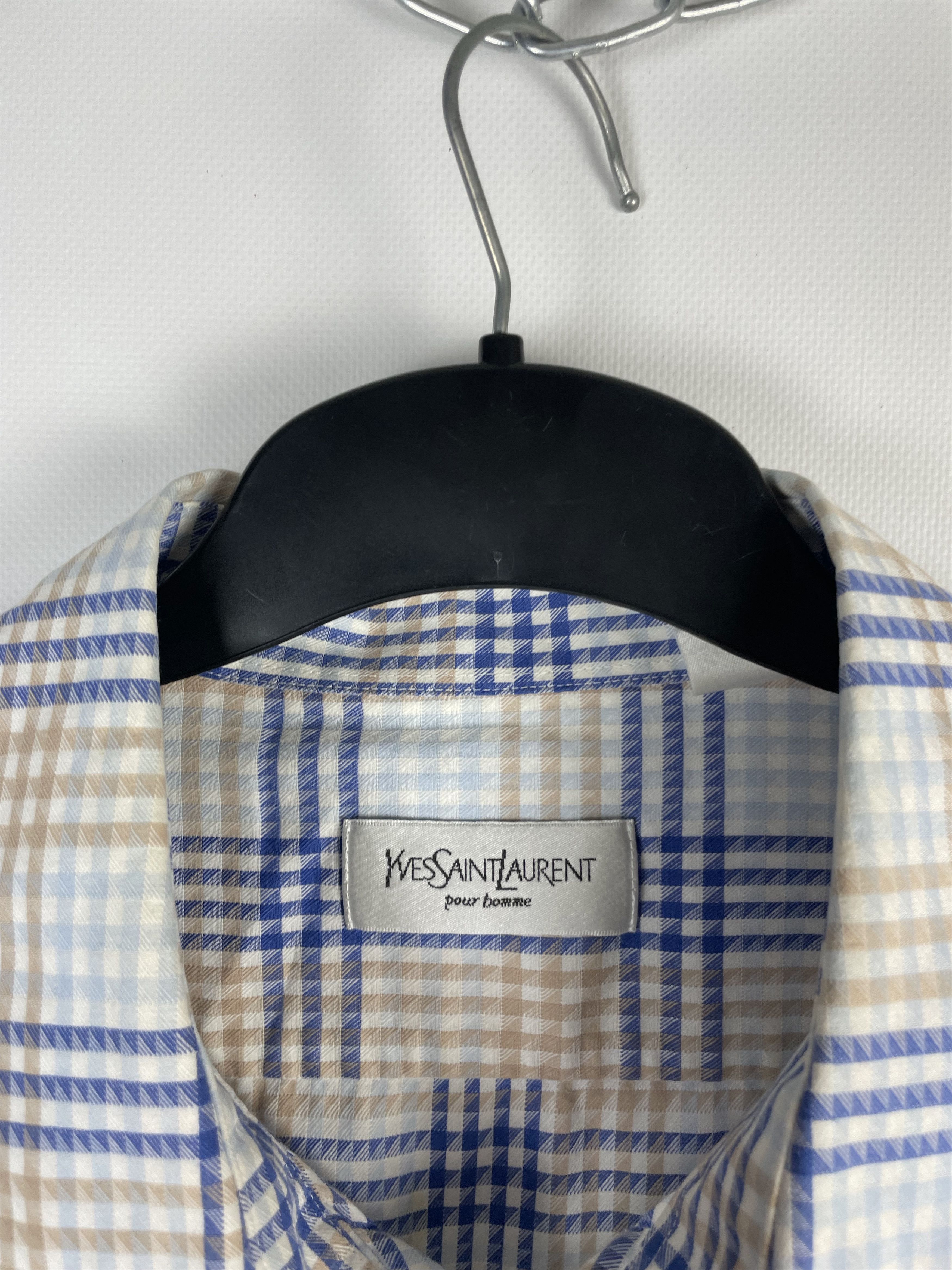 Vintage × Yves Saint Laurent Vintage Yves Saint Laurent Ysl Pour Homme Shirt Size US XL / EU 56 / 4 - 6 Thumbnail