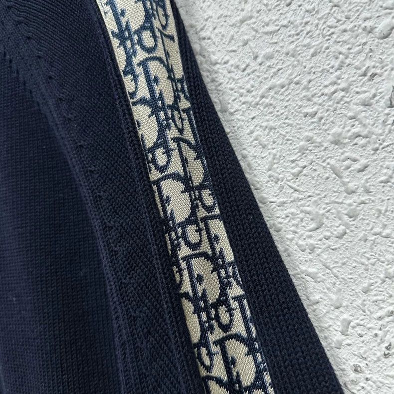 Dior Dior Navy Knit Sweater with Logo Design-2506 Size M / US 6-8 / IT 42-44 - 5 Thumbnail