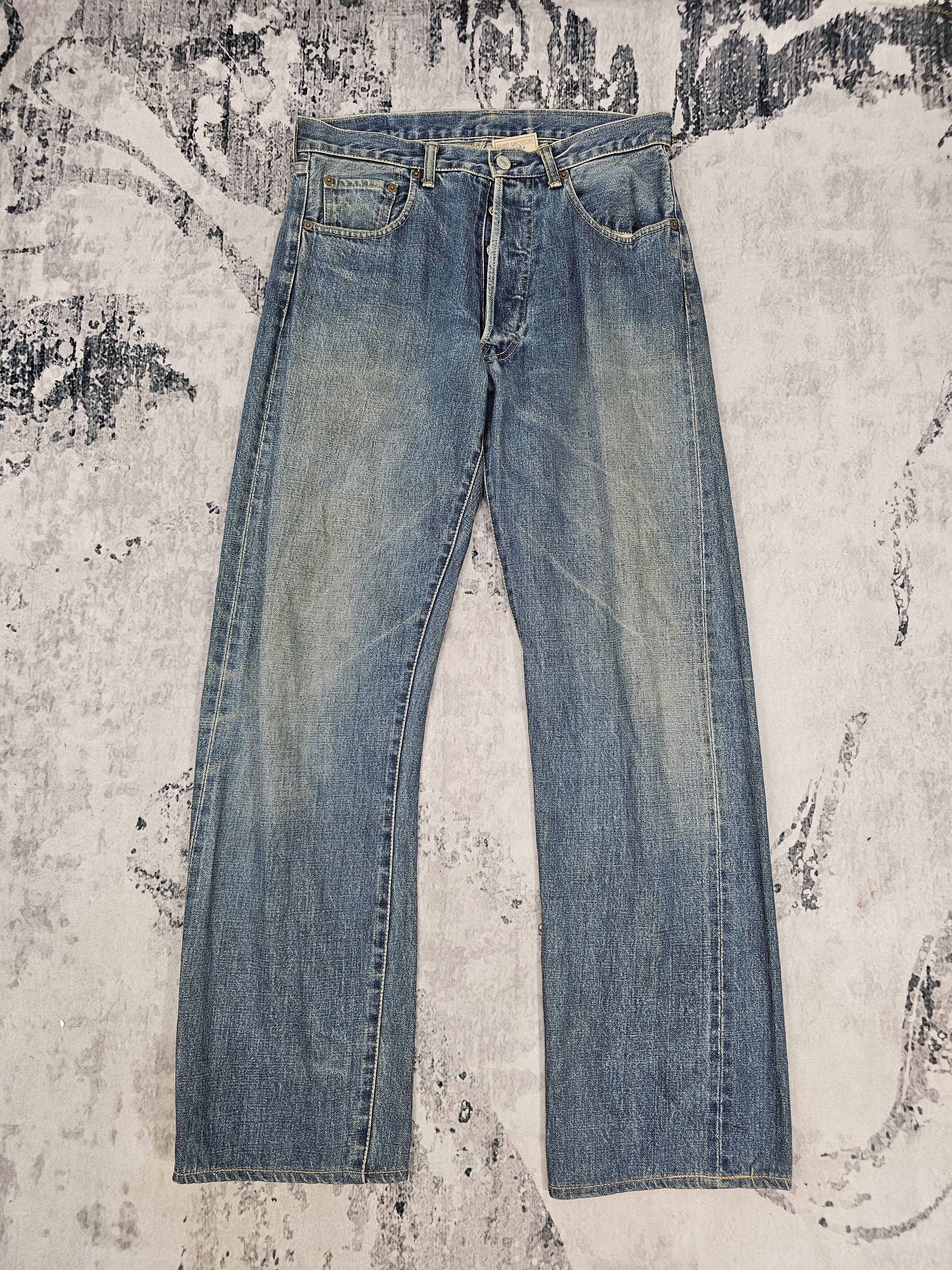 Denime DENIME CLOTHING Selvedge Redline Faded Jeans JB0283 Size 31 Size US 31 - 1 Thumbnail