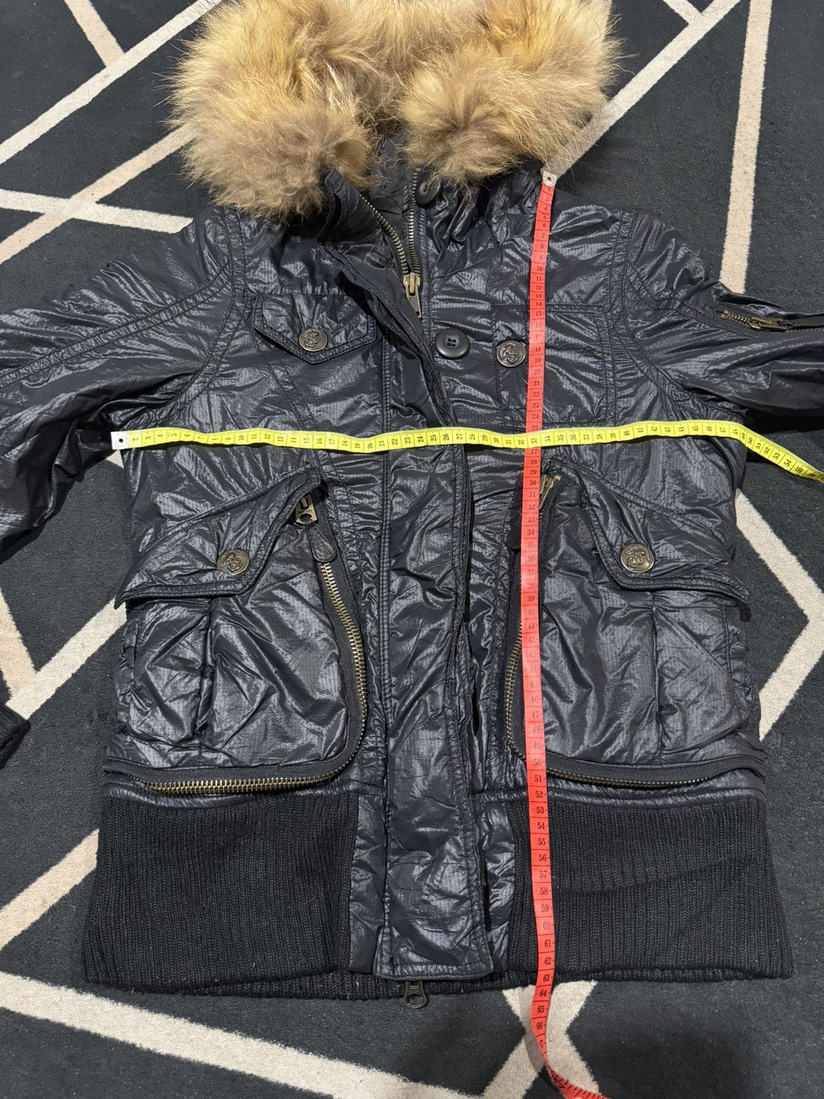 If Six Was Nine Fur Puffer Hoodie Jacket Moussy Archived Vkei styled Size US M / EU 48-50 / 2 - 7 Thumbnail