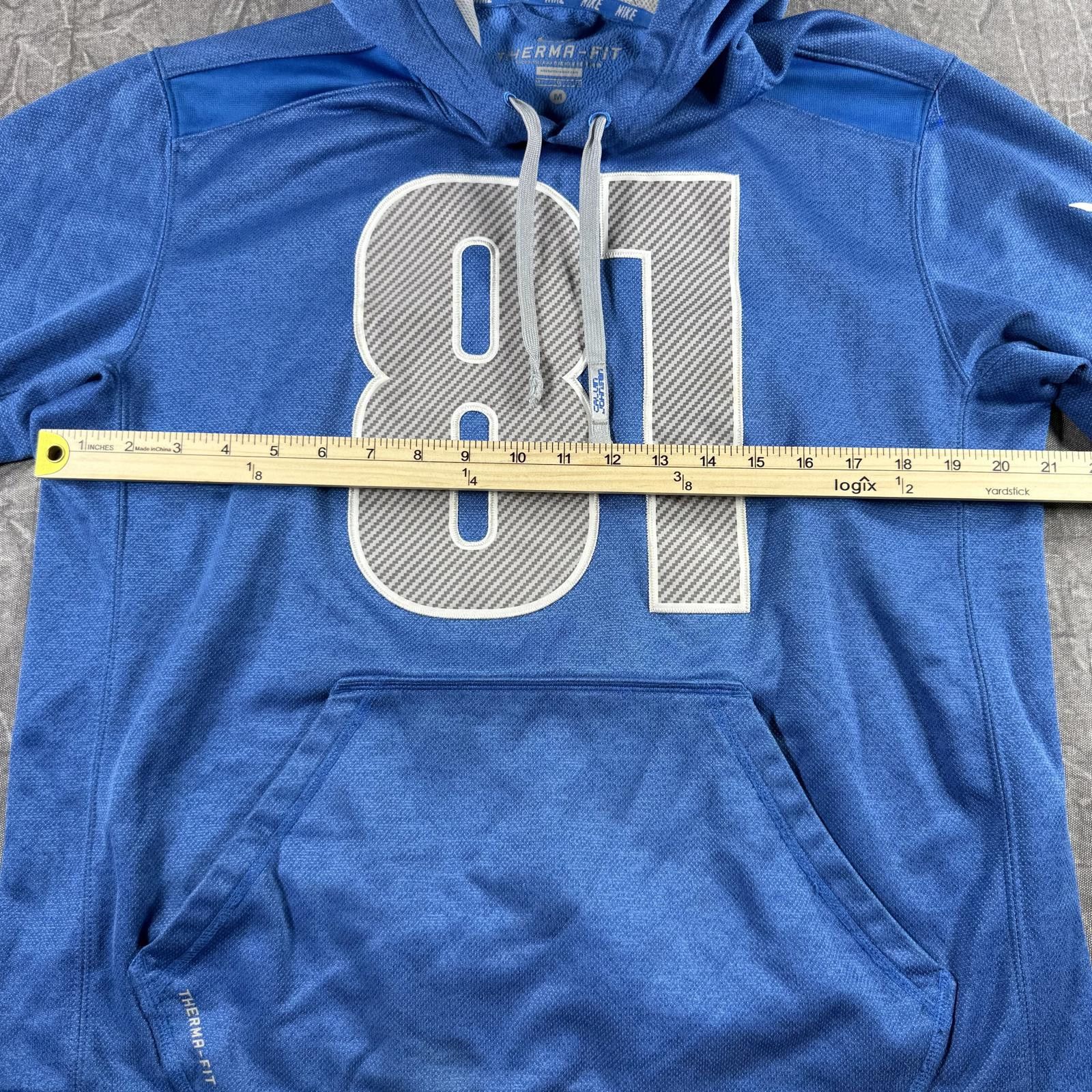 Nike Nike Hoodie Men's M Blue Thermal Fit Calvin Johnson Megatron Size US M / EU 48-50 / 2 - 6 Thumbnail