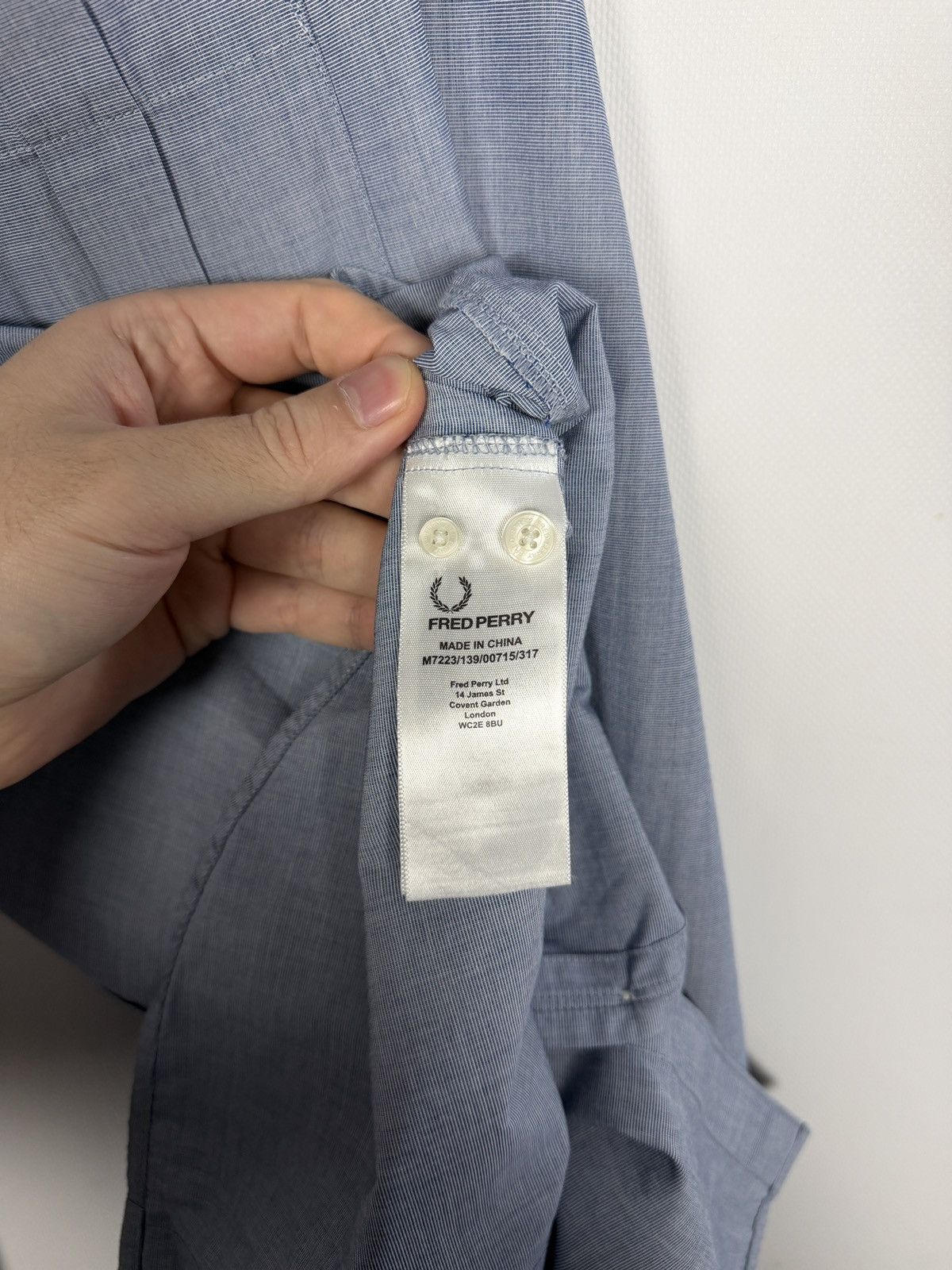 Fred Perry Men’s Fred Perry Long Sleeve Shirt Button Up Cotton Size S Size US S / EU 44-46 / 1 - 8 Thumbnail